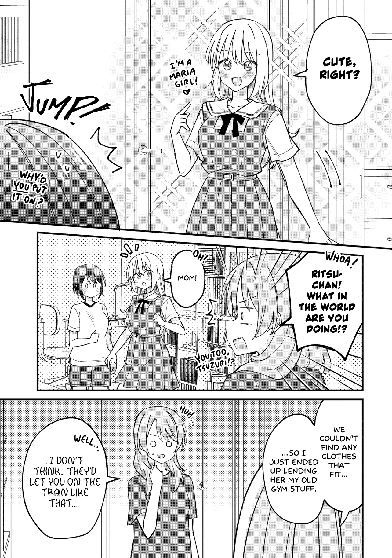 Halaman dari Kao dake yoi Classmate ga, Yatara to Guigui Kuru Yuri no Hanashi. Chapter 4