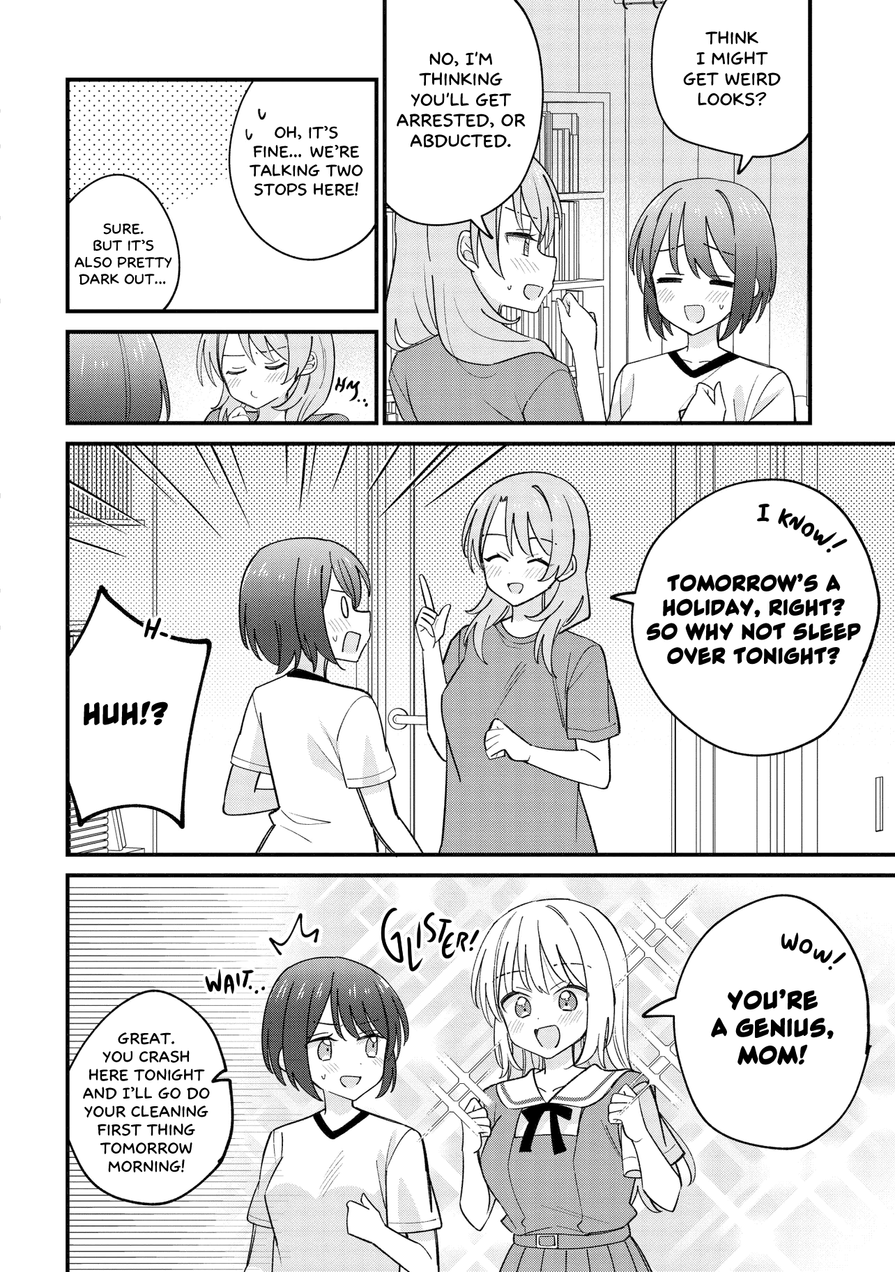 Halaman dari Kao dake yoi Classmate ga, Yatara to Guigui Kuru Yuri no Hanashi. Chapter 4