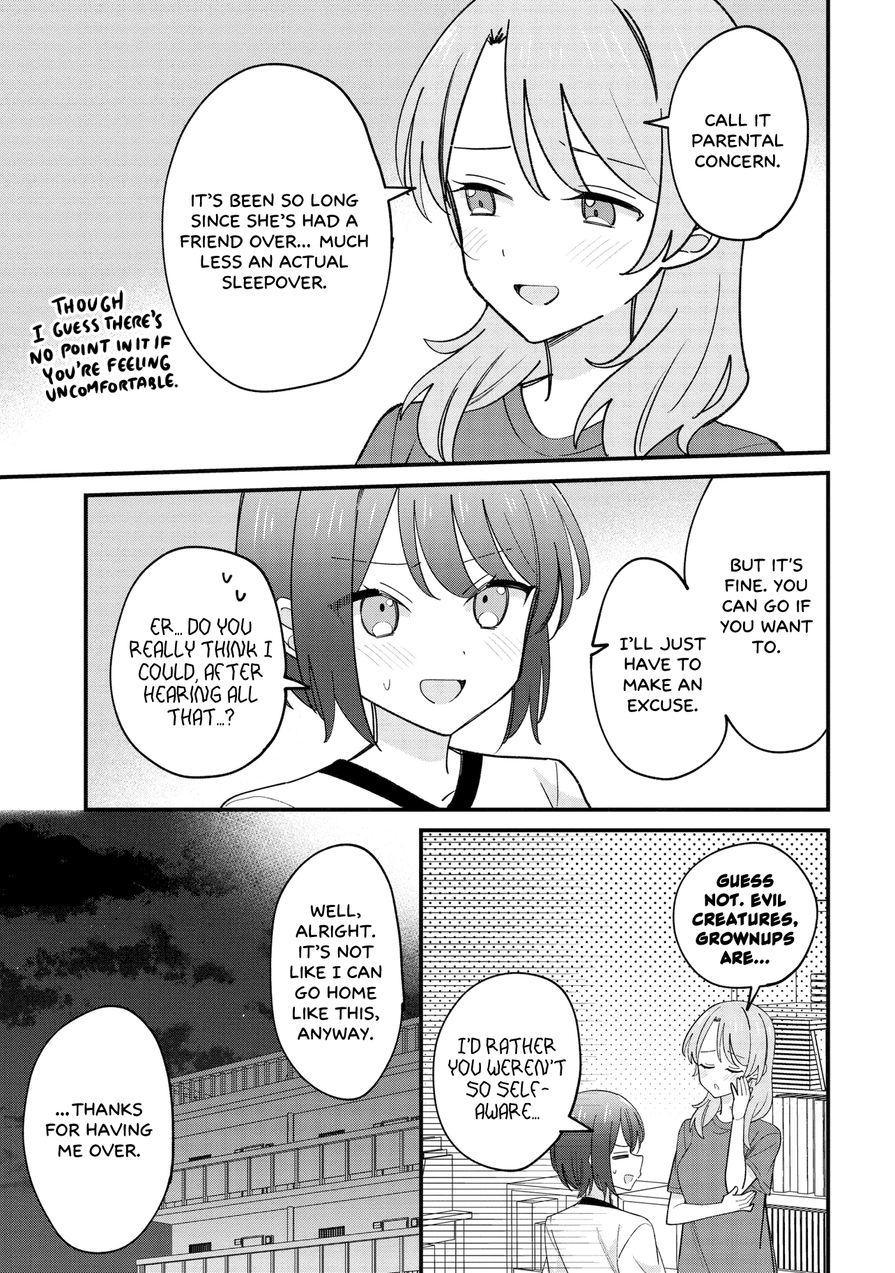Halaman dari Kao dake yoi Classmate ga, Yatara to Guigui Kuru Yuri no Hanashi. Chapter 4