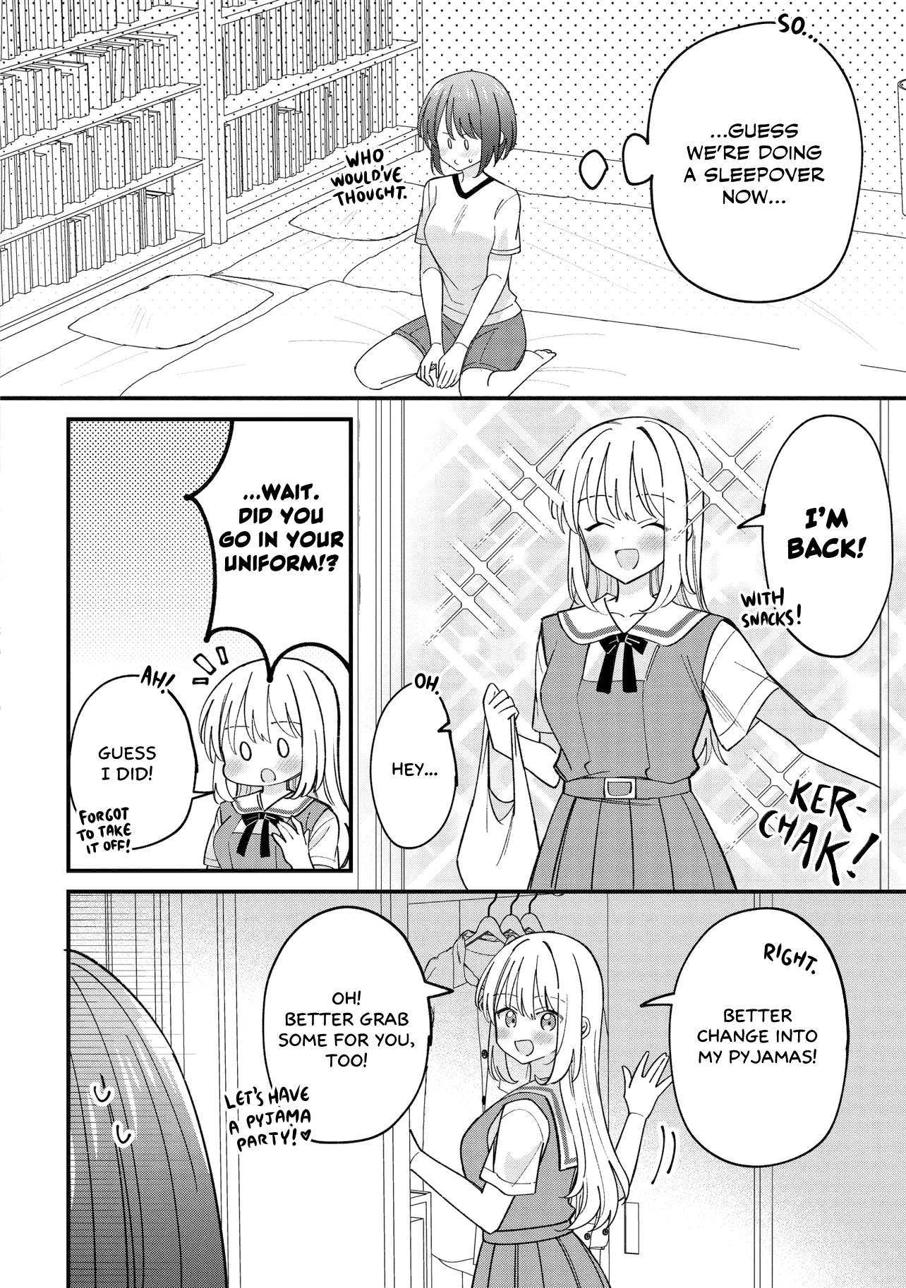 Halaman dari Kao dake yoi Classmate ga, Yatara to Guigui Kuru Yuri no Hanashi. Chapter 4