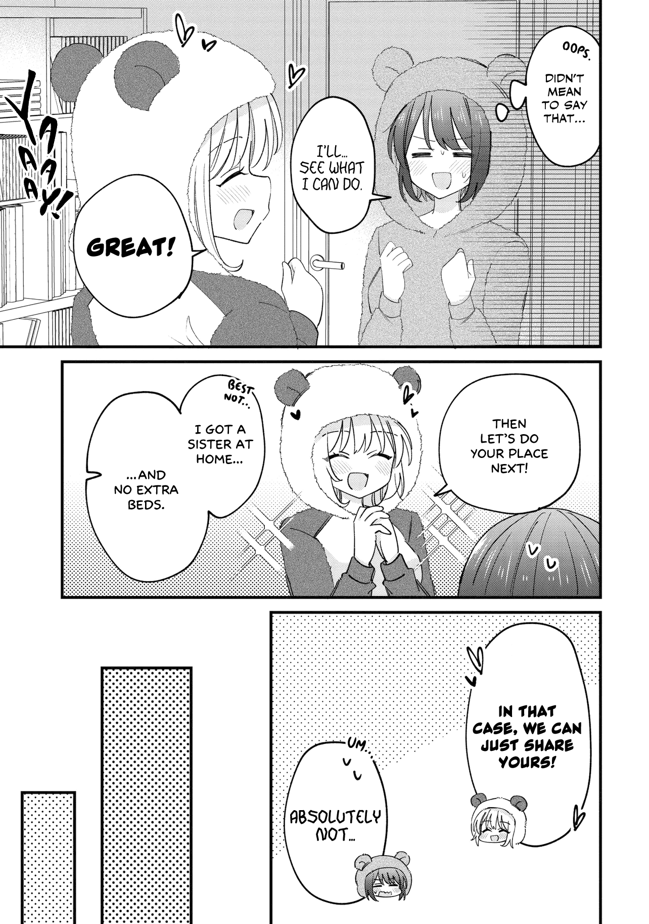 Halaman dari Kao dake yoi Classmate ga, Yatara to Guigui Kuru Yuri no Hanashi. Chapter 4
