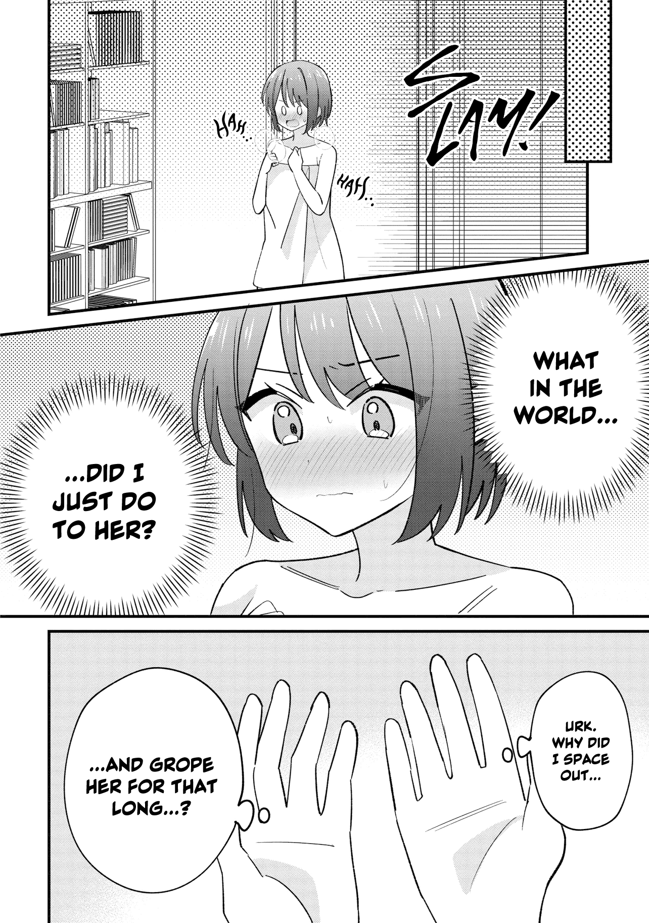 Halaman dari Kao dake yoi Classmate ga, Yatara to Guigui Kuru Yuri no Hanashi. Chapter 4