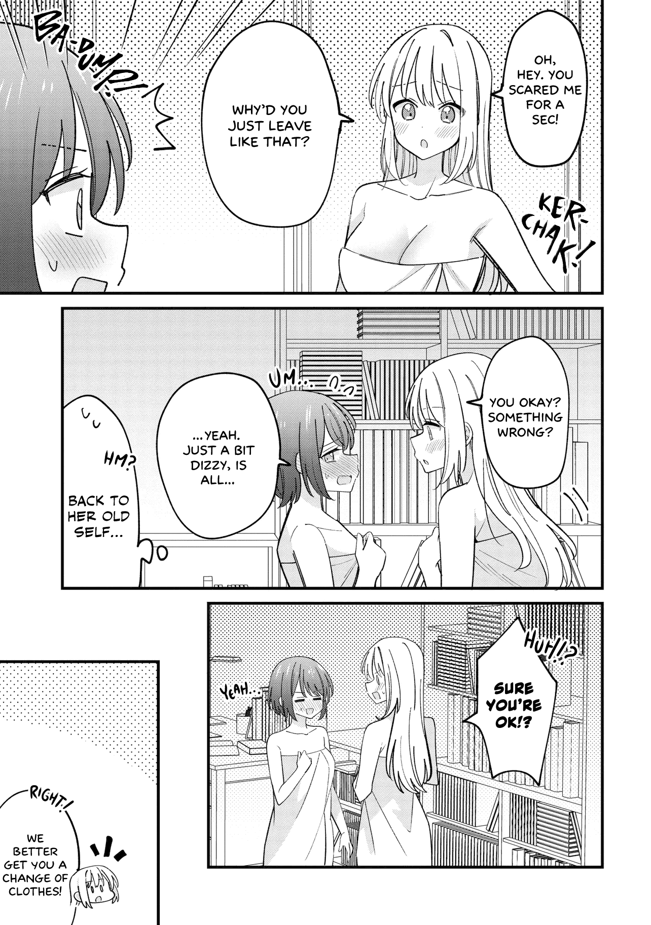 Halaman dari Kao dake yoi Classmate ga, Yatara to Guigui Kuru Yuri no Hanashi. Chapter 4