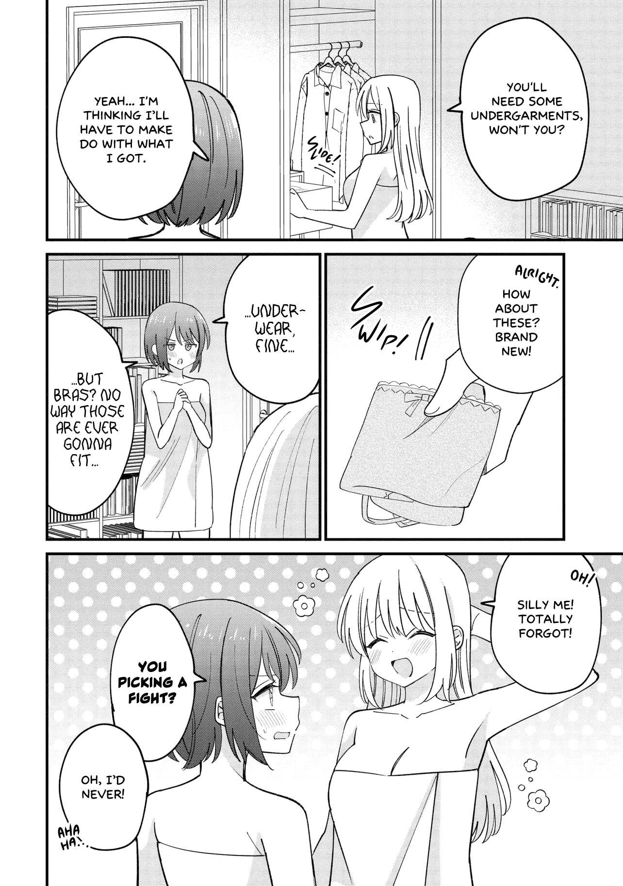 Halaman dari Kao dake yoi Classmate ga, Yatara to Guigui Kuru Yuri no Hanashi. Chapter 4