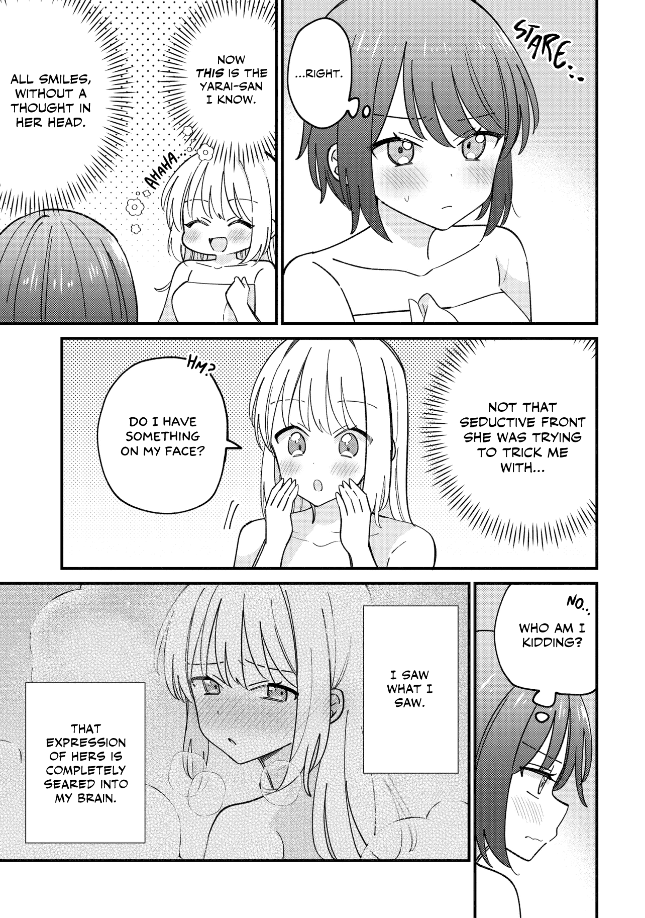 Halaman dari Kao dake yoi Classmate ga, Yatara to Guigui Kuru Yuri no Hanashi. Chapter 4
