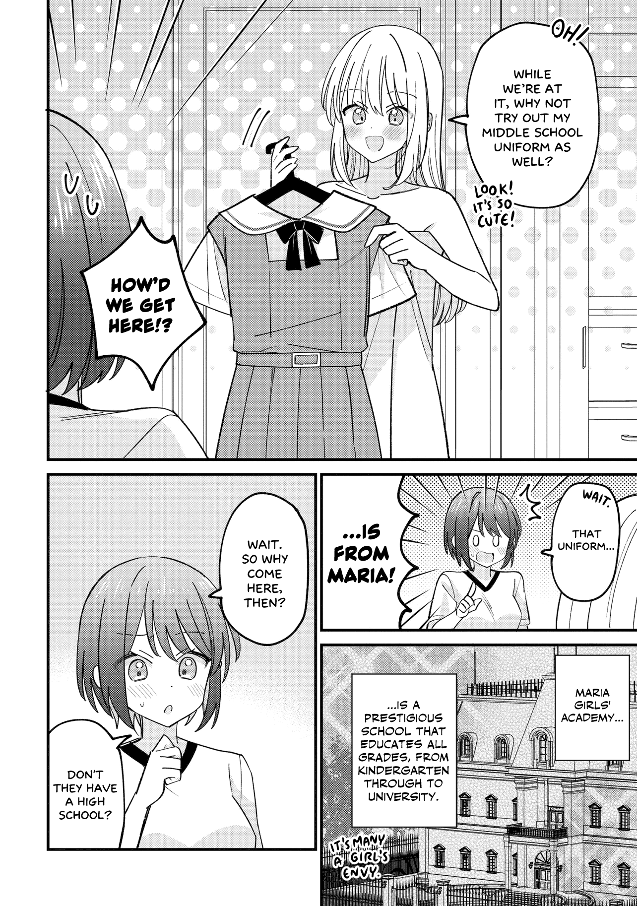 Halaman dari Kao dake yoi Classmate ga, Yatara to Guigui Kuru Yuri no Hanashi. Chapter 4