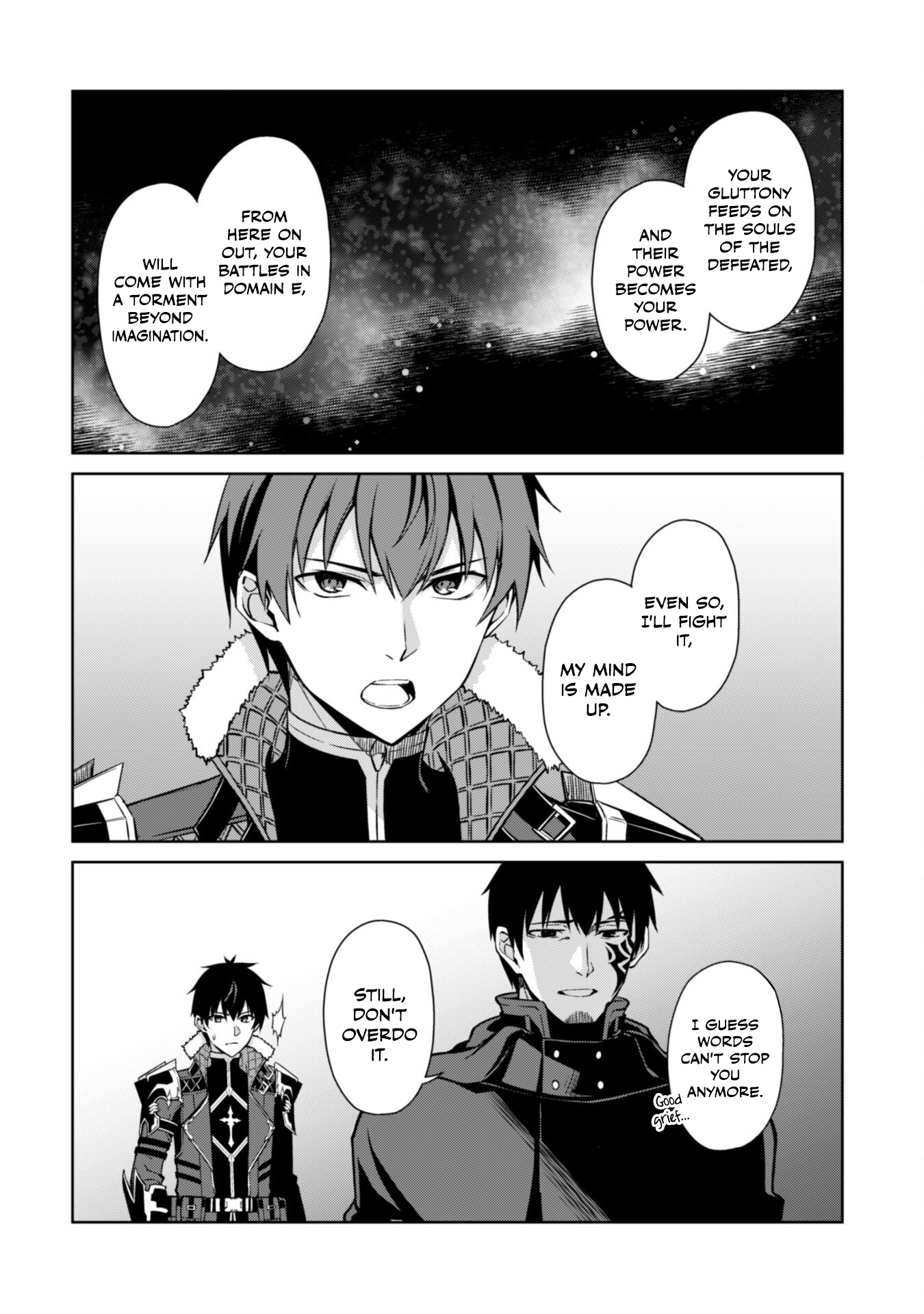 Halaman dari Boushoku no Berserk ~Ore dake Level to Iu Gainen wo Toppa suru~ Chapter 58