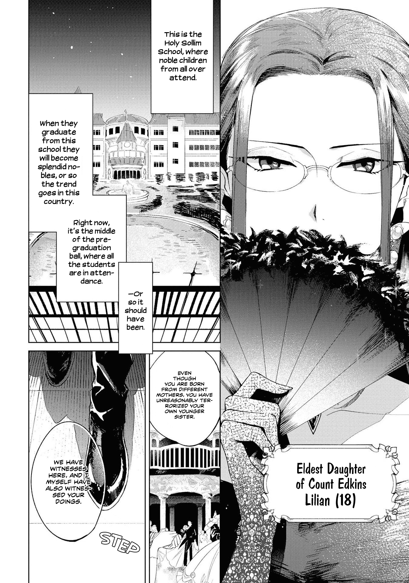 Halaman dari Though I May Be a Villainess, I'll Show You I Can Obtain Happiness! Chapter 2