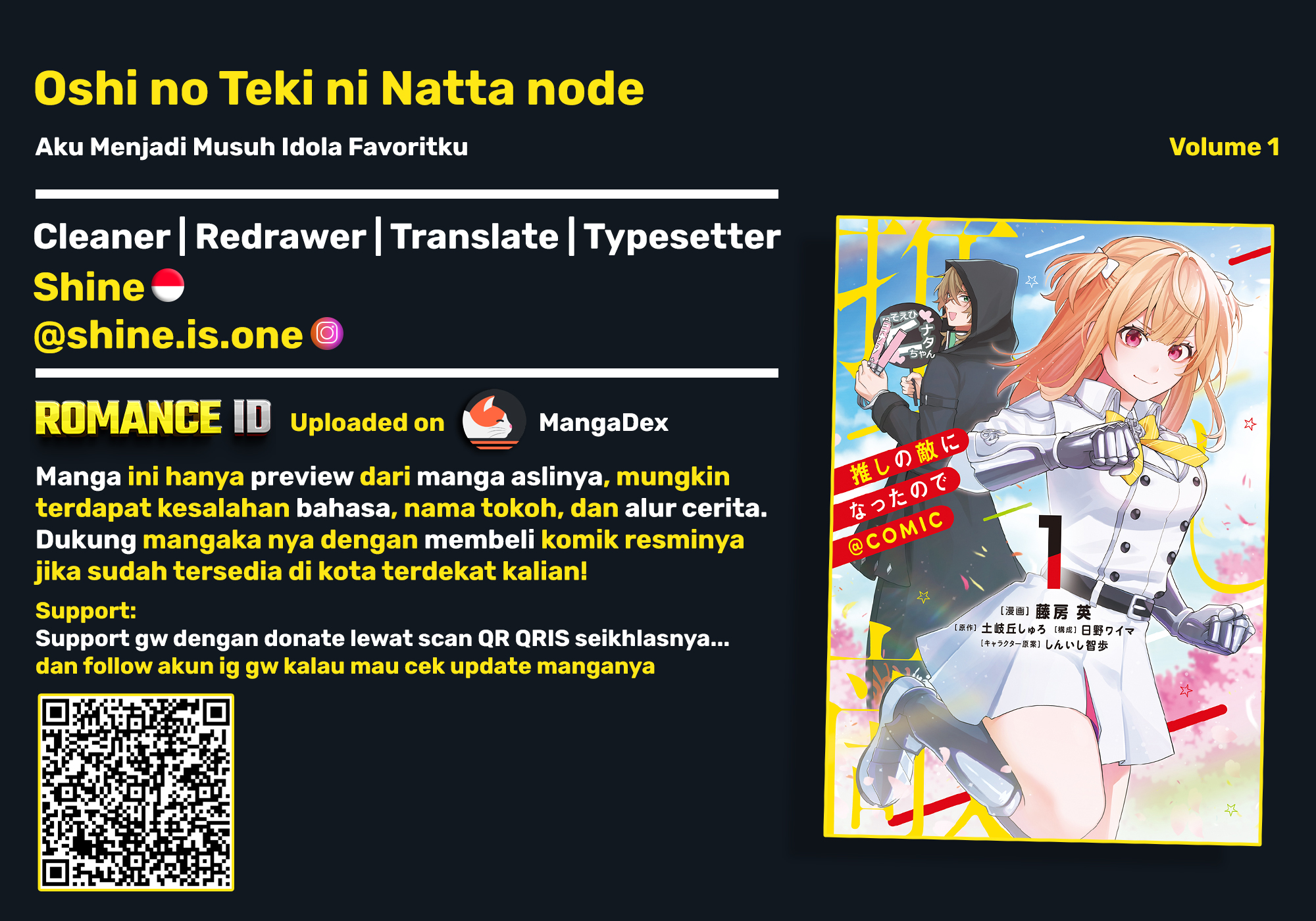 Oshi no Teki ni Natta node @comic Chapter 7 - halaman 1