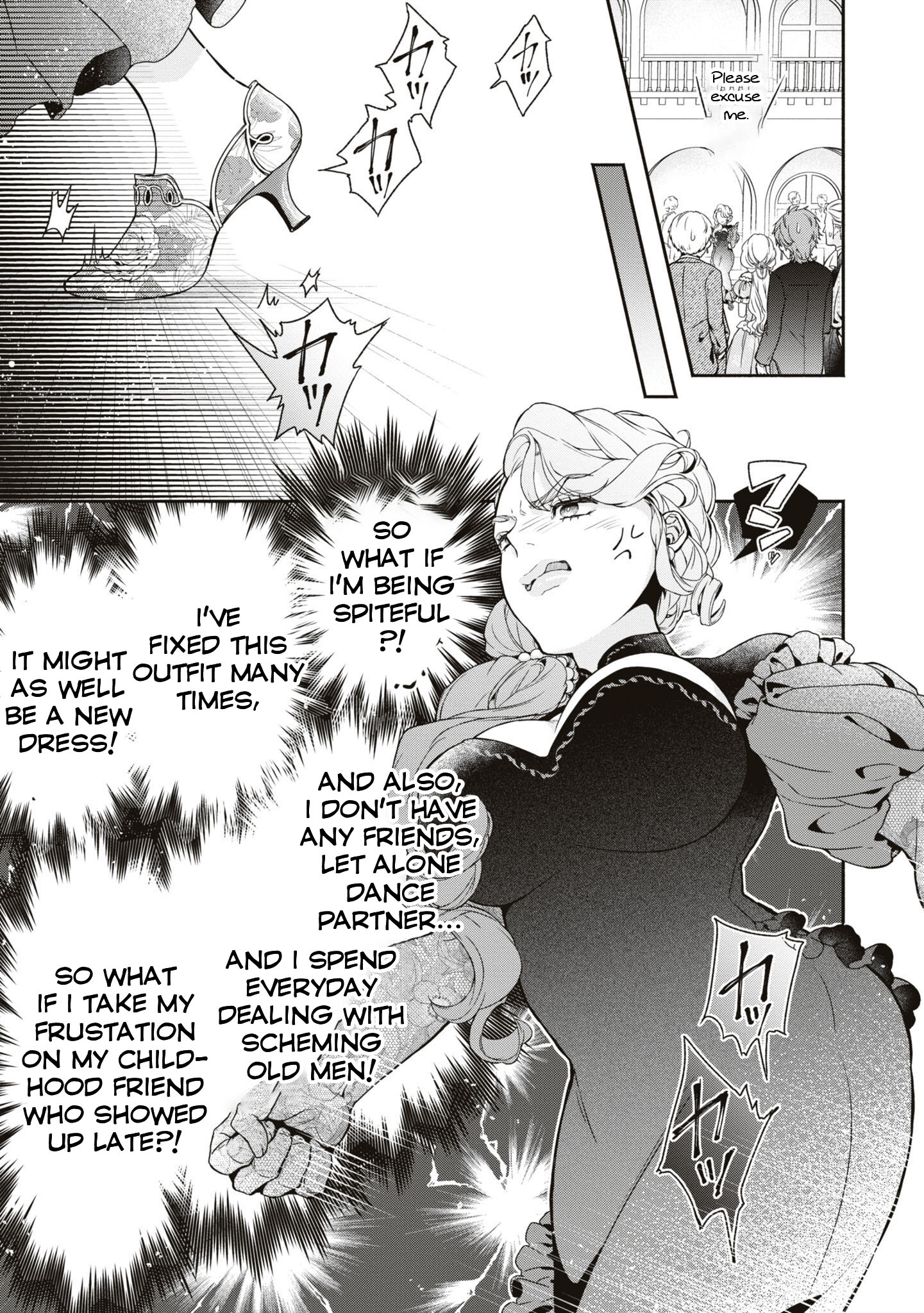 Halaman dari Though I May Be a Villainess, I'll Show You I Can Obtain Happiness! Chapter 1
