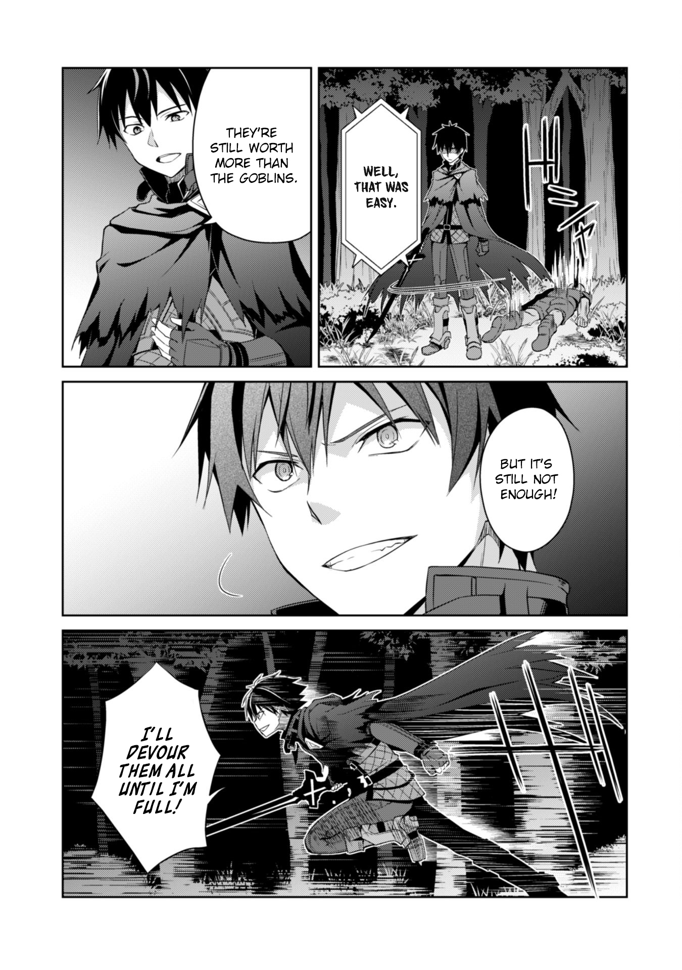 Halaman dari Boushoku no Berserk ~Ore dake Level to Iu Gainen wo Toppa suru~ Chapter 5