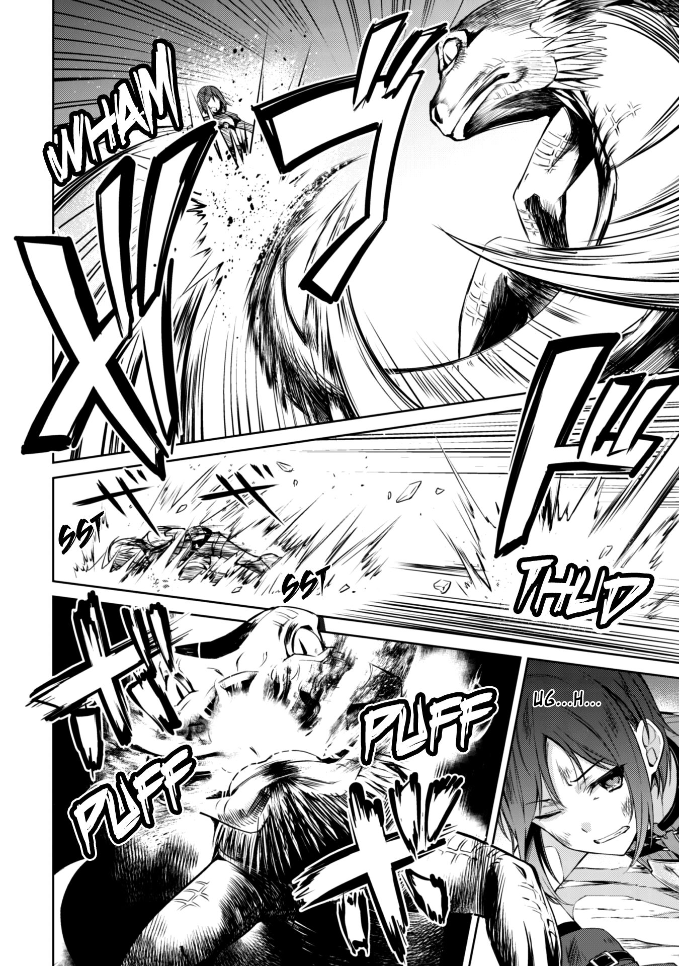 Halaman dari Boushoku no Berserk ~Ore dake Level to Iu Gainen wo Toppa suru~ Chapter 23