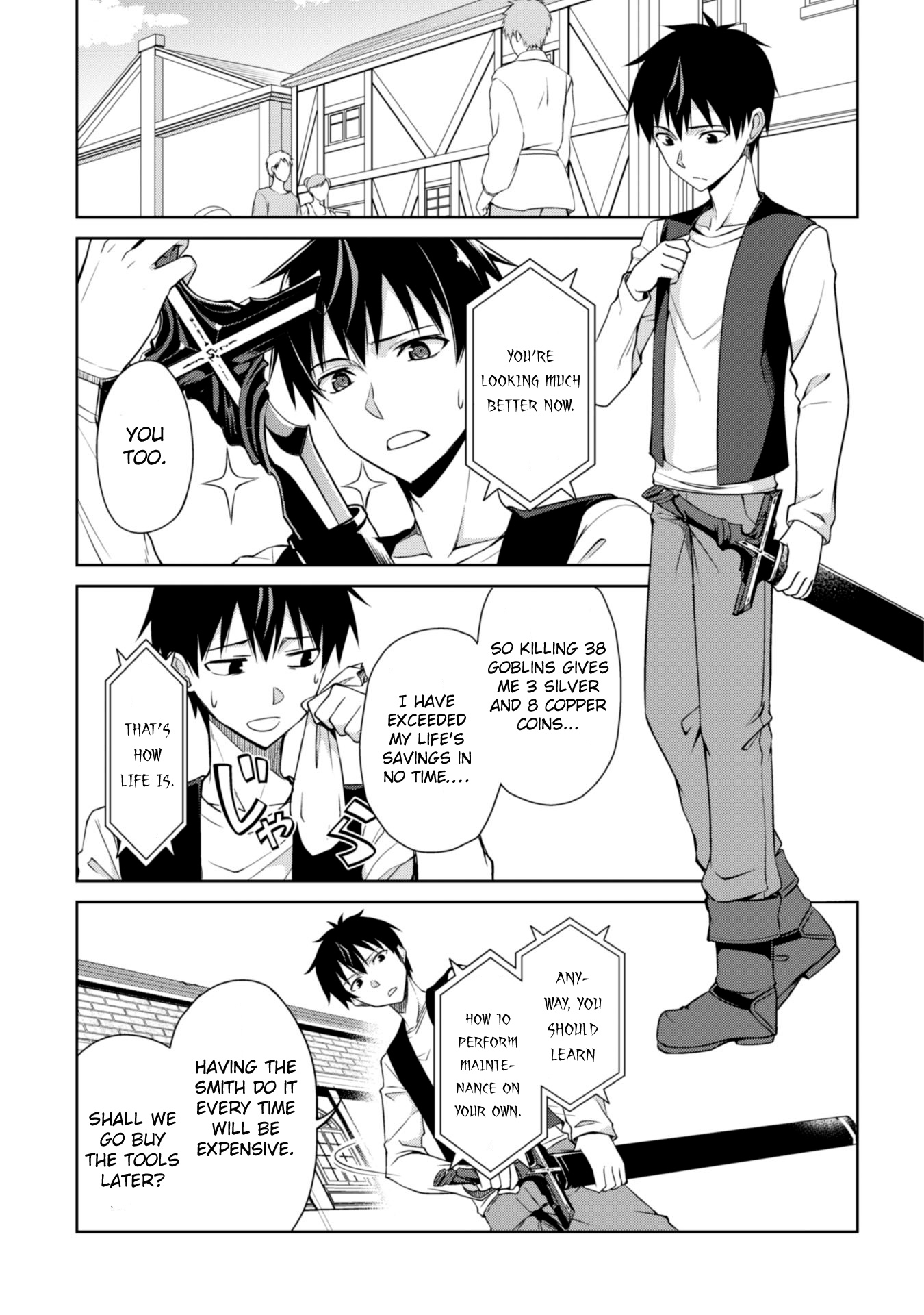 Halaman dari Boushoku no Berserk ~Ore dake Level to Iu Gainen wo Toppa suru~ Chapter 3