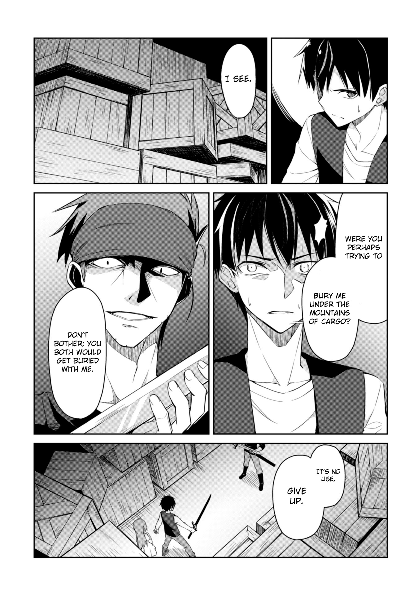 Halaman dari Boushoku no Berserk ~Ore dake Level to Iu Gainen wo Toppa suru~ Chapter 3