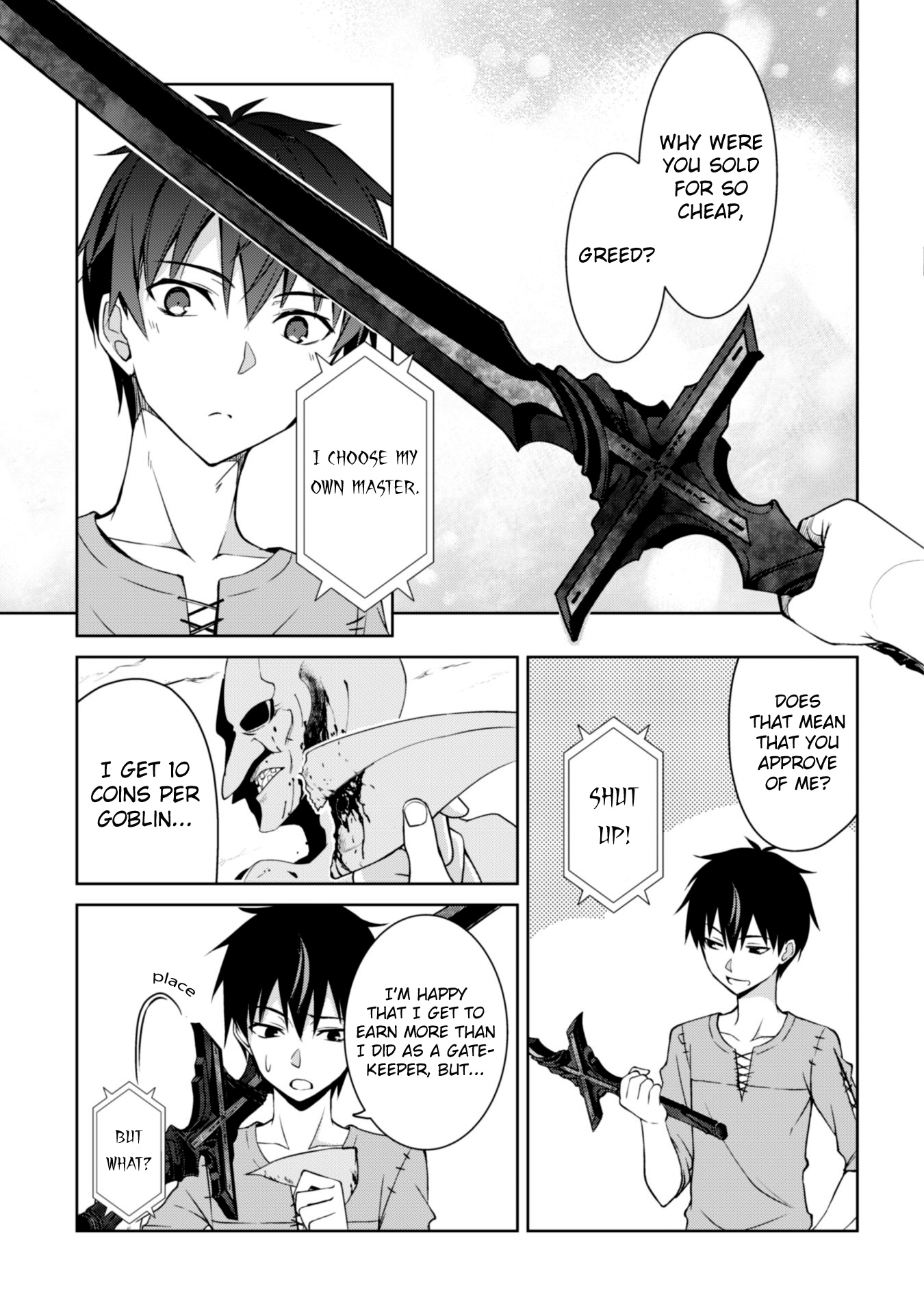 Halaman dari Boushoku no Berserk ~Ore dake Level to Iu Gainen wo Toppa suru~ Chapter 3