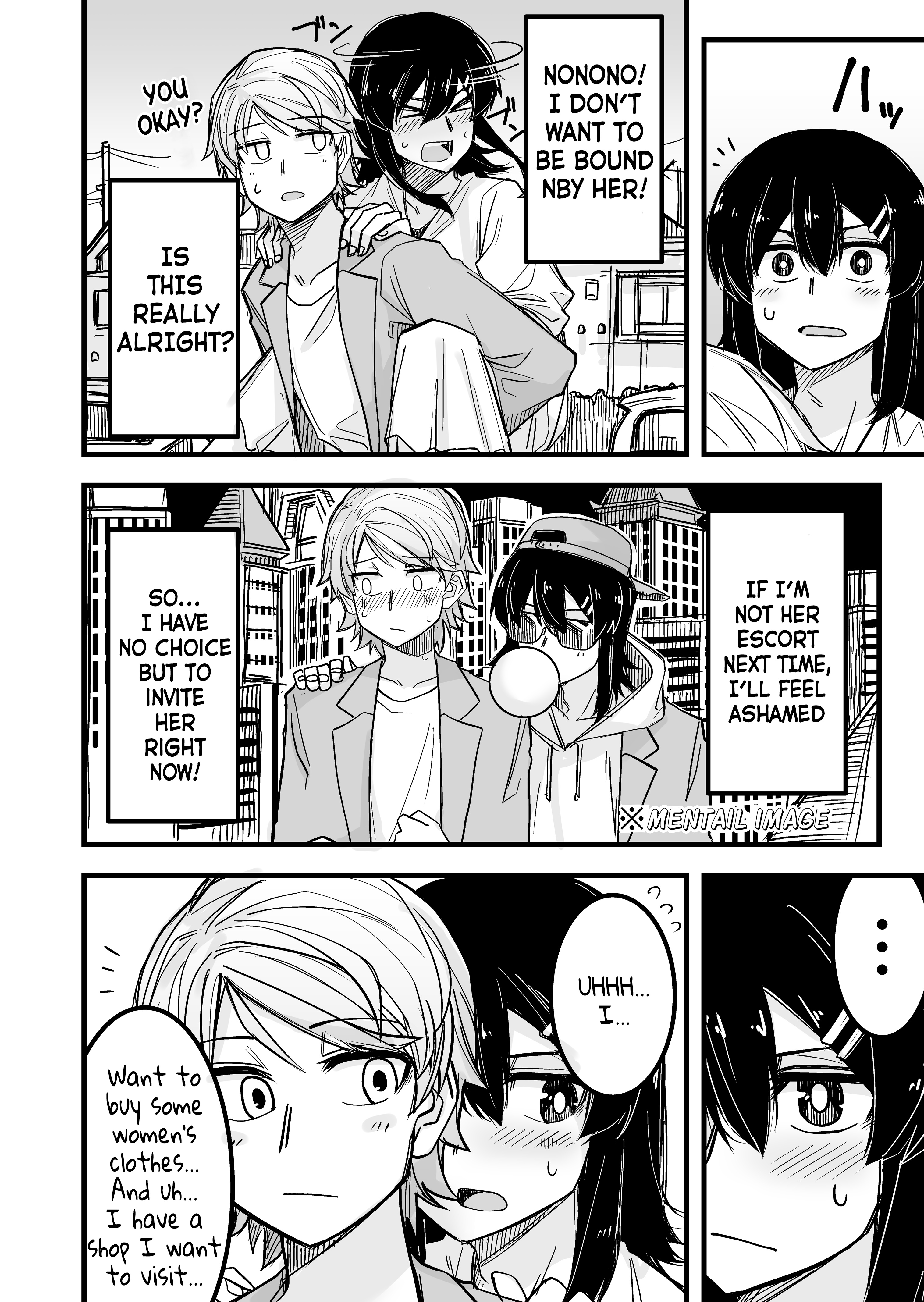 Halaman dari Ikemen Joshi to Josou Danshi Chapter 5
