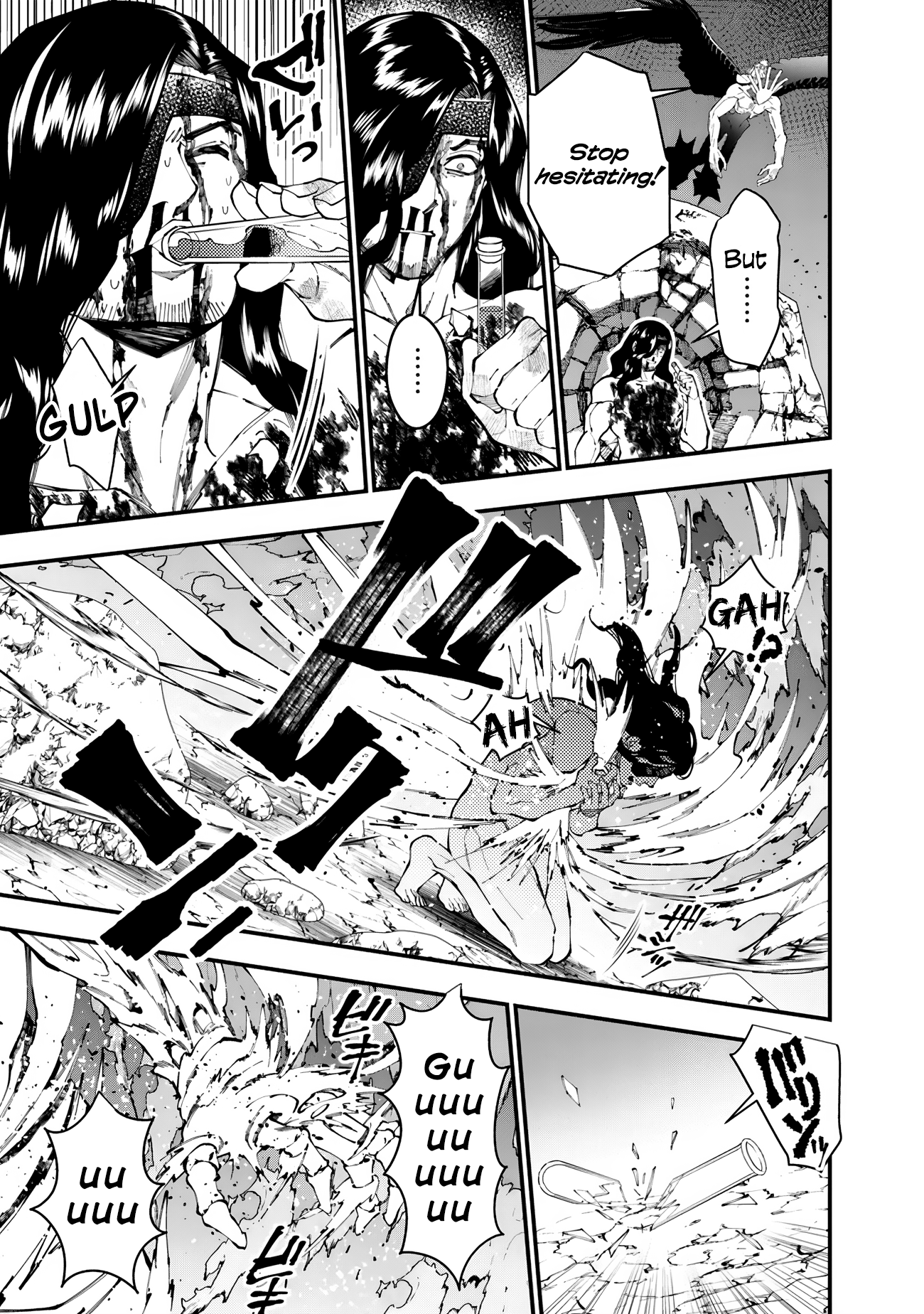 Halaman dari Fukushuu o Koinegau Saikyou Yuusha wa, Yami no Chikara de Senmetsu Musou Suru Chapter 76