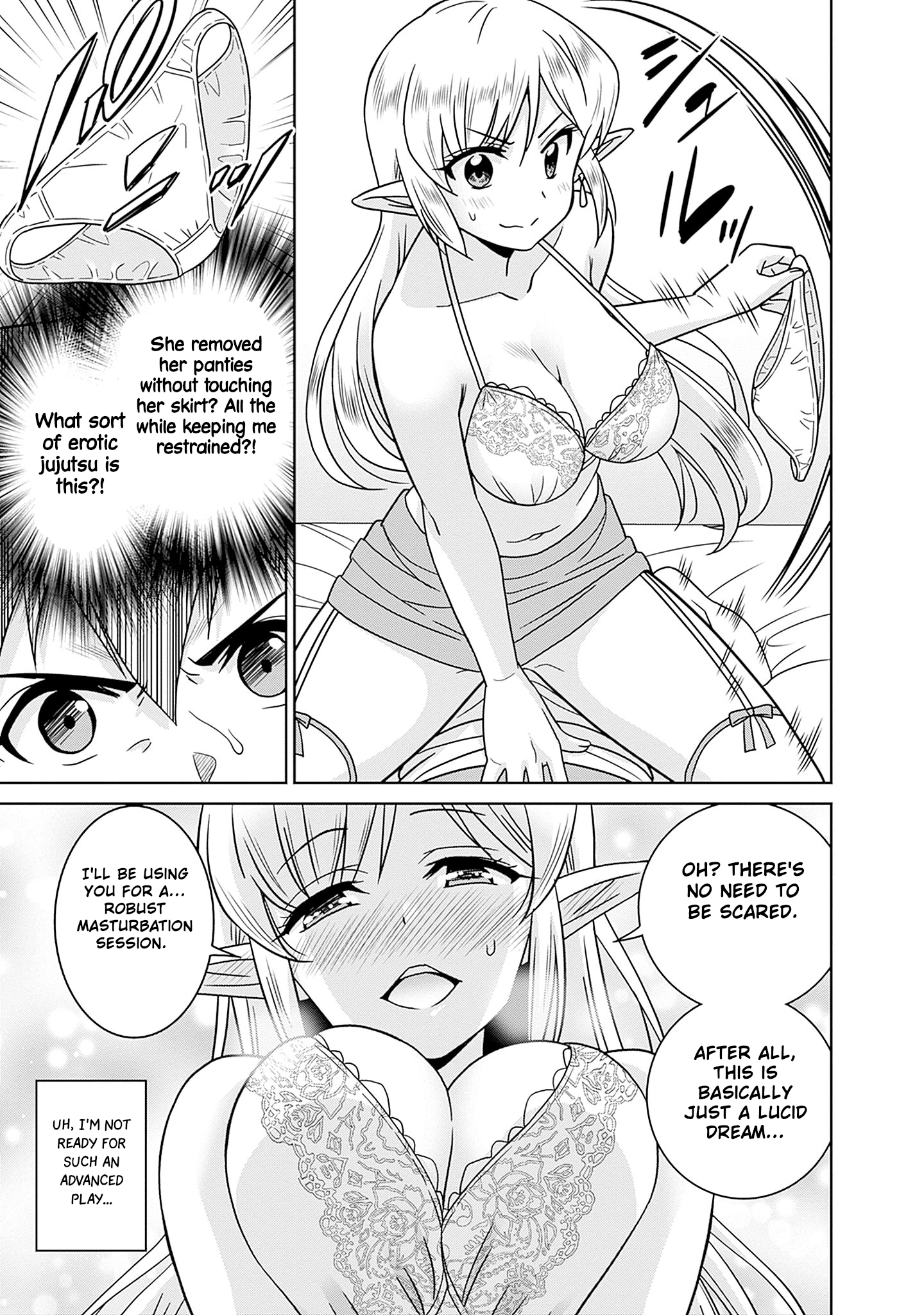 Bishuu Gyakuten Sekai no Cleric ~Bishuu to Teisoukannen ga Gyakutenshita Isekai de Souryo ni Narimashita. Inyoku no Noroi wo Toku Tame ni Harem Party de "Gishiki" Shimasu~ Chapter 4 Page 27
