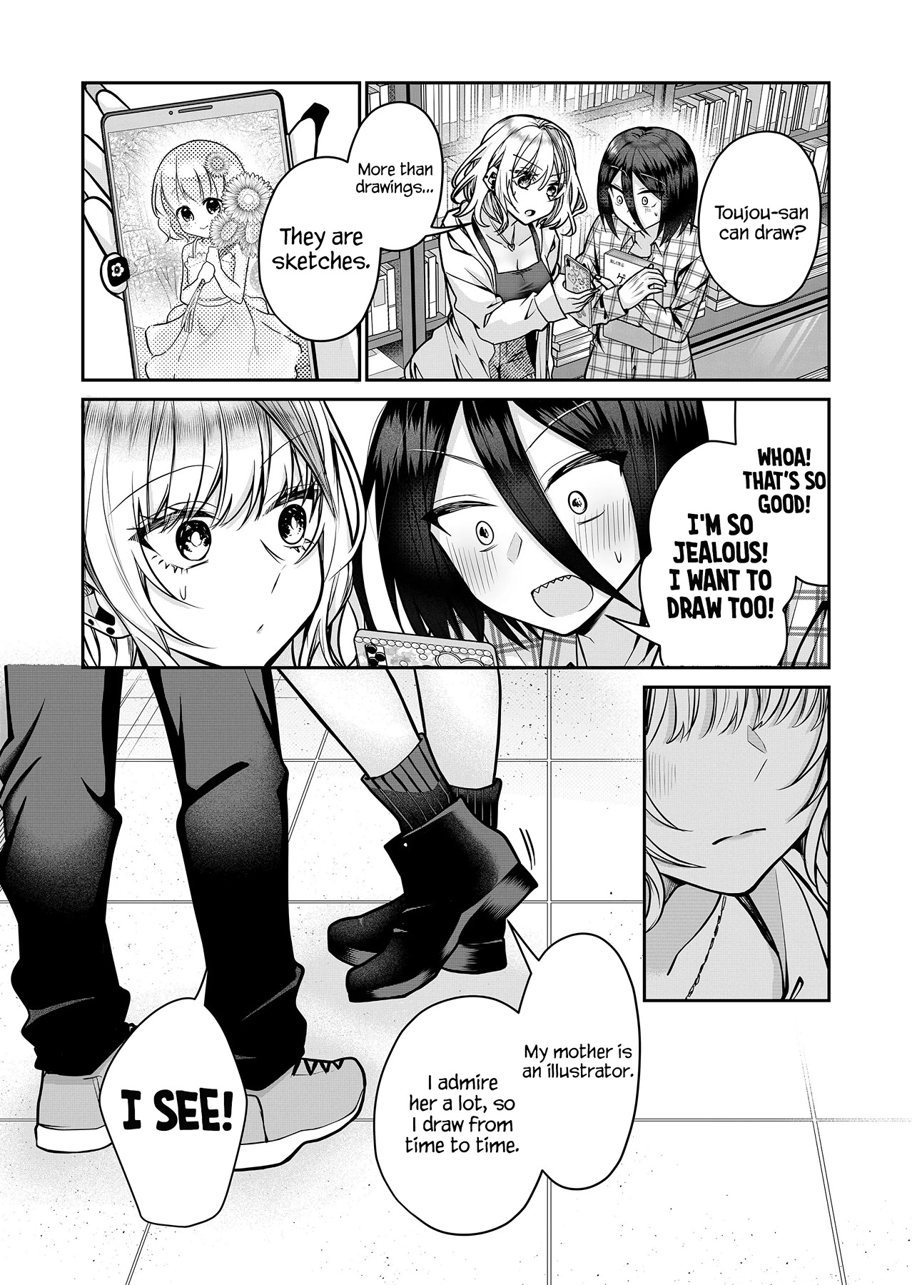 Halaman dari Gal Yome no Himitsu Chapter 15