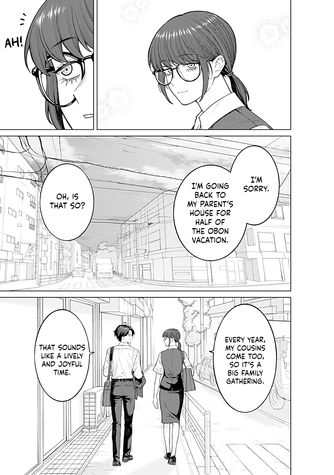 Halaman dari Kaisha to Shiseikatsu: On to Off Chapter 23