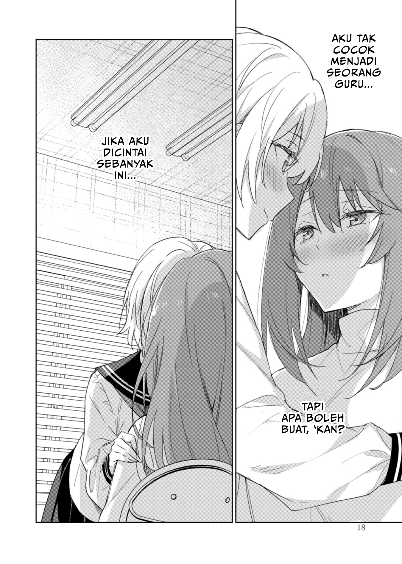 Circle 「Yurika」 Yuri Anthology 3 Furachina Keiyaku x Kimiiro Stellarium Chapter 1 - halaman 18