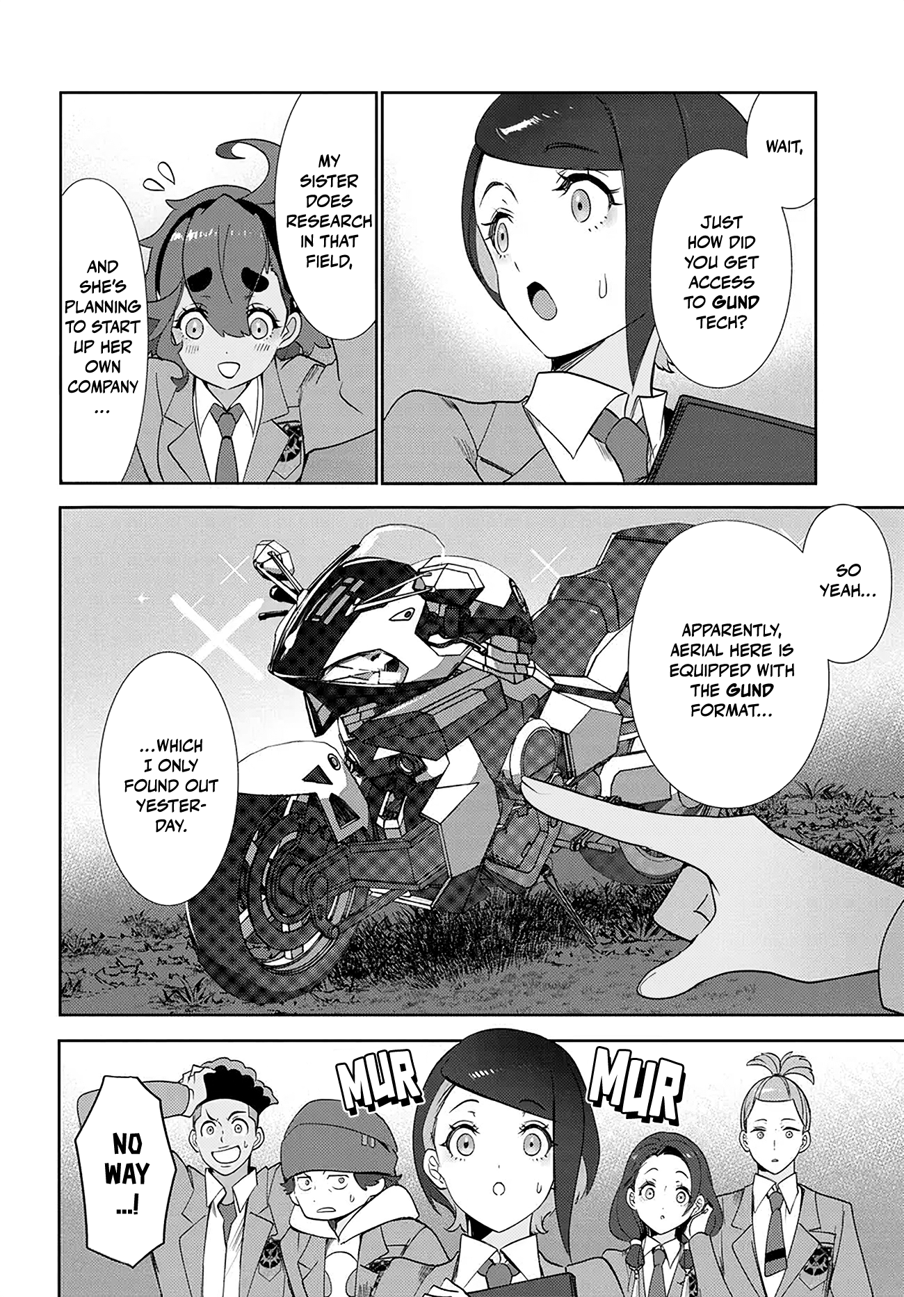 Halaman dari Mobile Suit Gundam: The Witch from Mercury - Frontiers in Glory Days Chapter 4.2