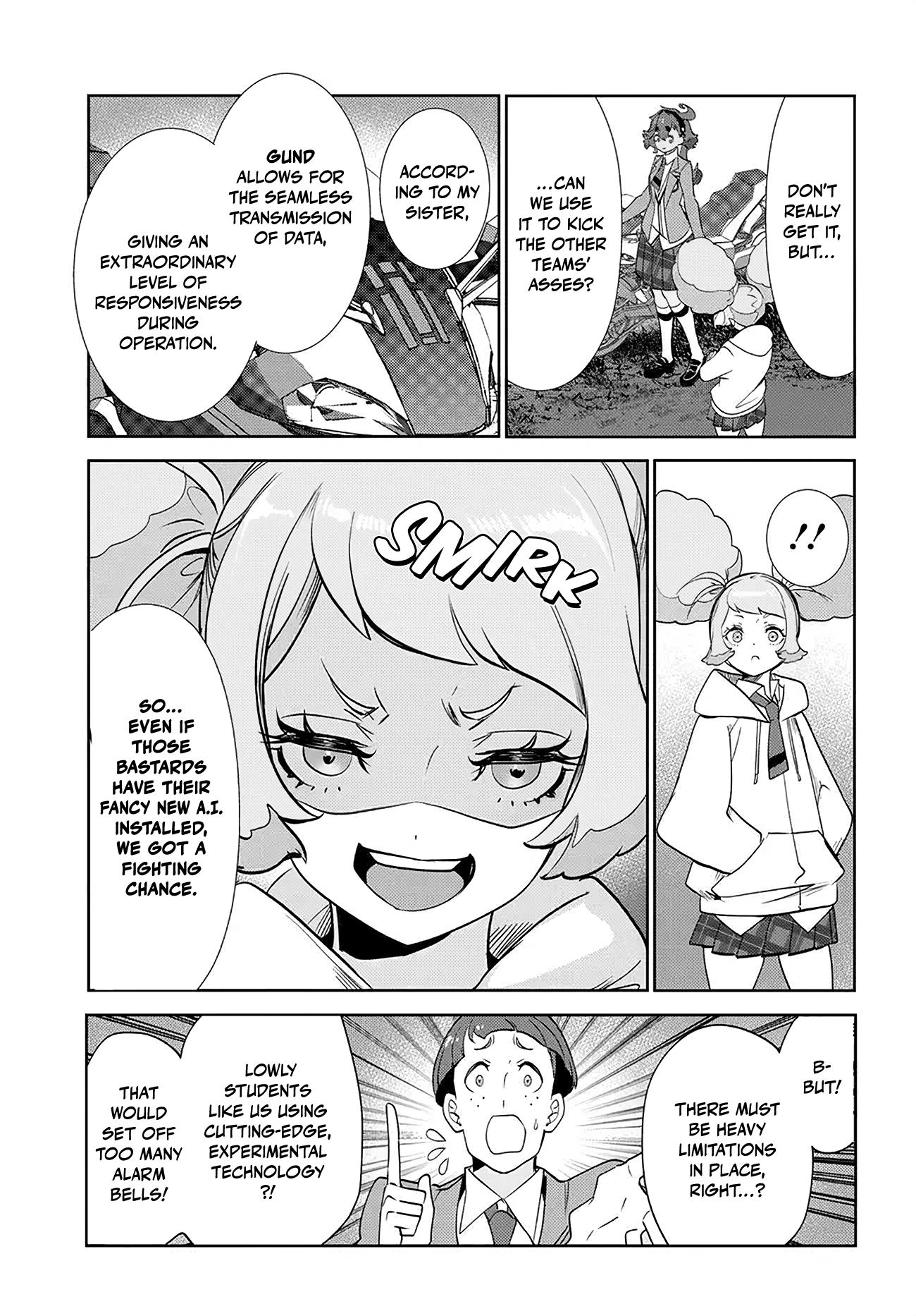 Halaman dari Mobile Suit Gundam: The Witch from Mercury - Frontiers in Glory Days Chapter 4.2