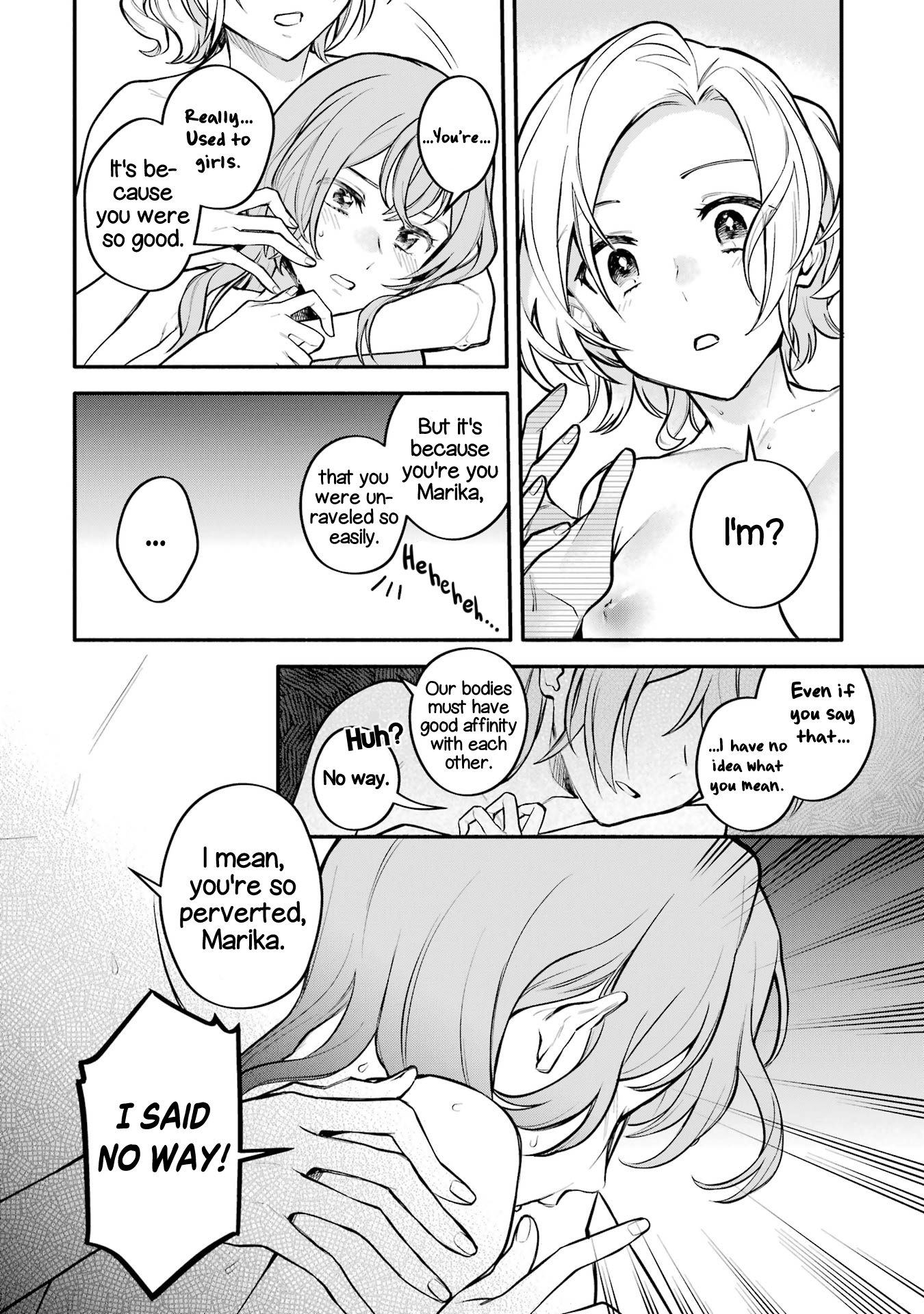 Halaman dari Onna Doushi toka Arienai desho to Iiharu Onnanoko wo, Hyakunichikan de Tetteiteki ni Otosu Yuri no Ohanashi Chapter 6