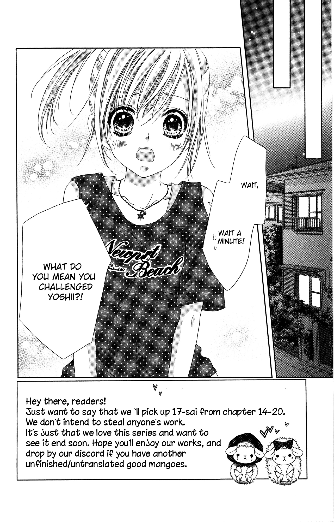 Halaman dari 17-sai, Kiss to Dilemma Chapter 14