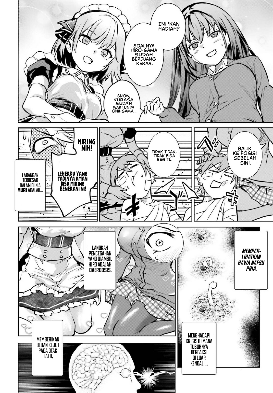 Danshi Kinsei Game Sekai de Ore ga Yarubeki Yuiitsu no Koto: Yuri no Aida ni Hasamaru Otoko toshite Tensei shiteshimaimashita Chapter 11 - halaman 30