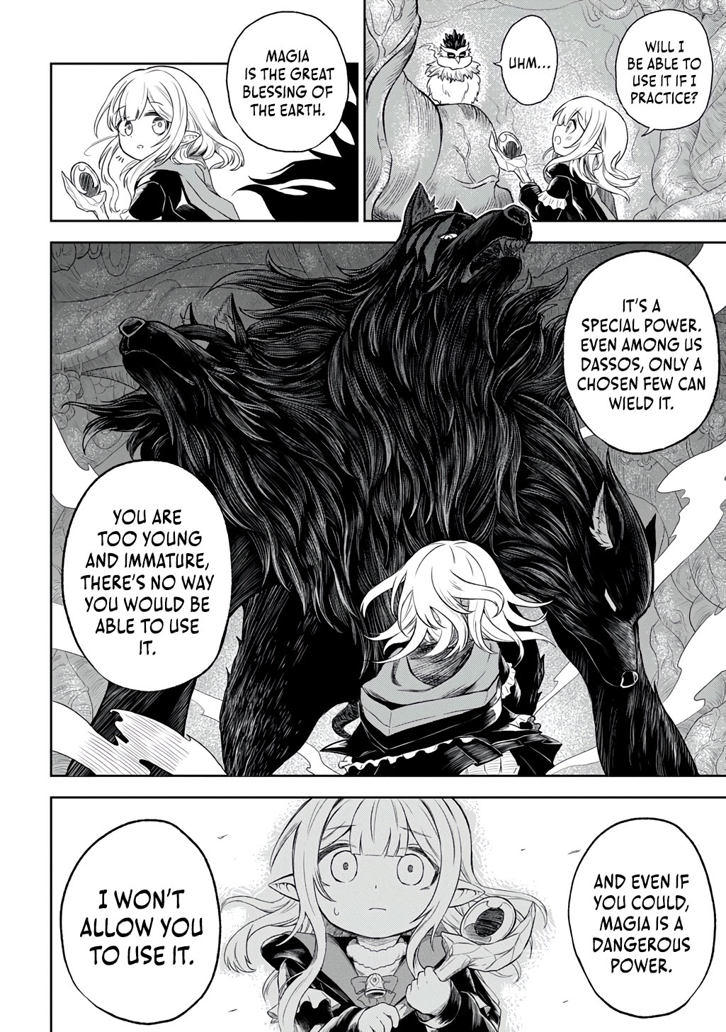 Halaman dari Mamono no Mori no Shojo Nova Chapter 1