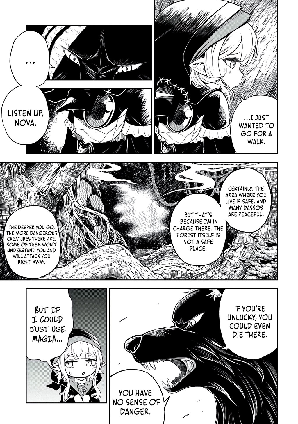 Halaman dari Mamono no Mori no Shojo Nova Chapter 1