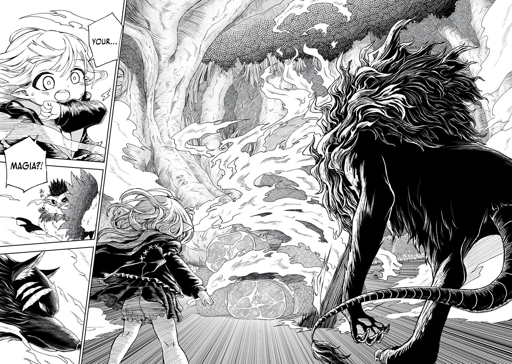 Halaman dari Mamono no Mori no Shojo Nova Chapter 1