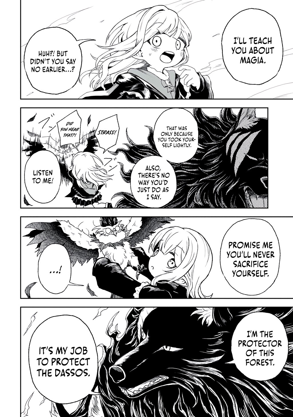 Halaman dari Mamono no Mori no Shojo Nova Chapter 1