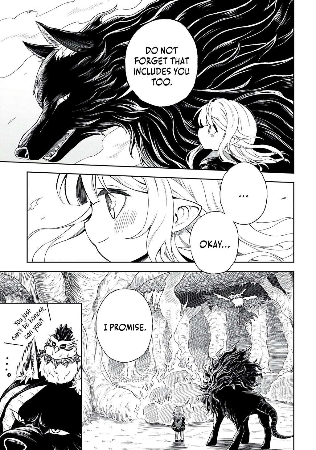 Halaman dari Mamono no Mori no Shojo Nova Chapter 1