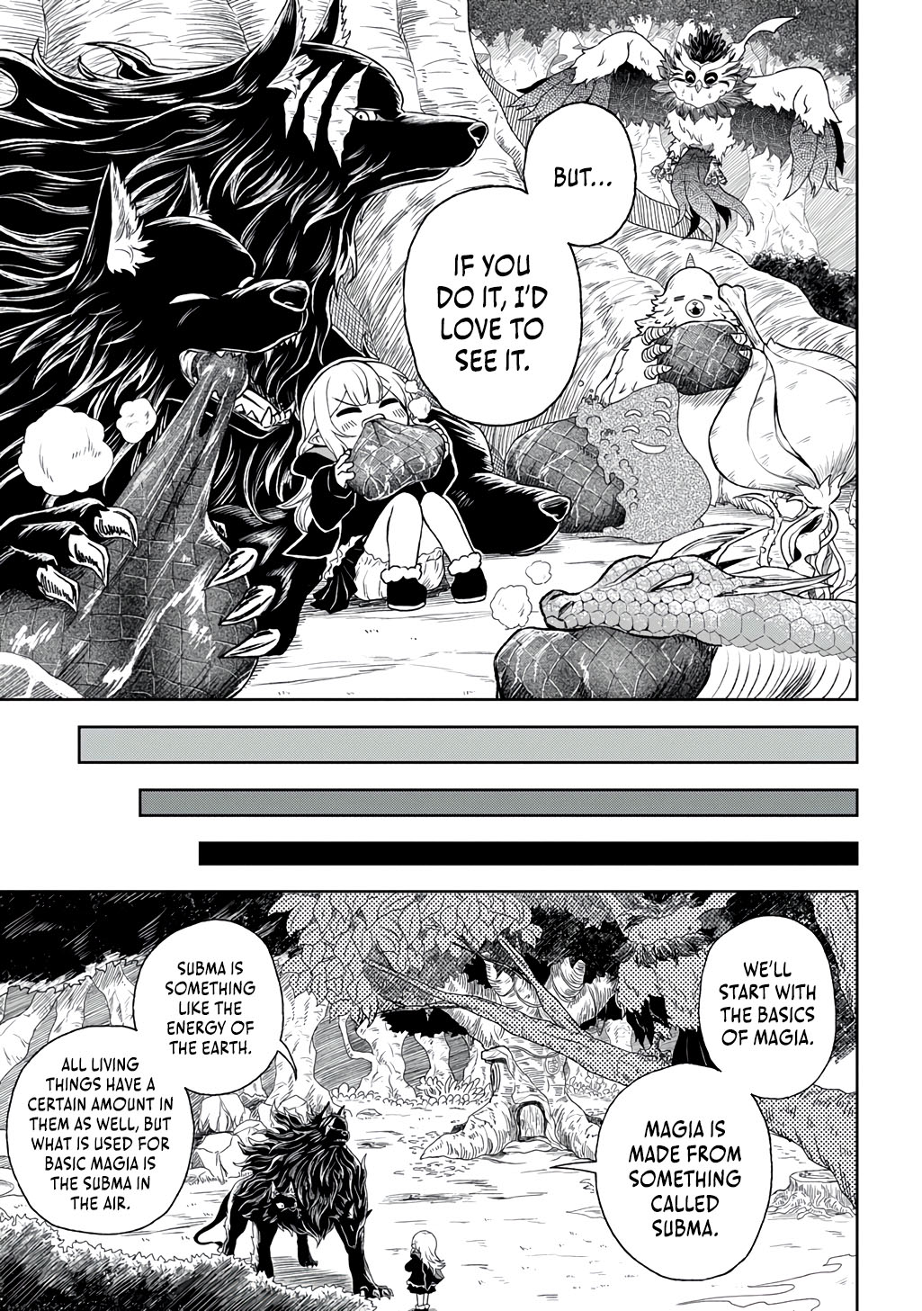 Halaman dari Mamono no Mori no Shojo Nova Chapter 1