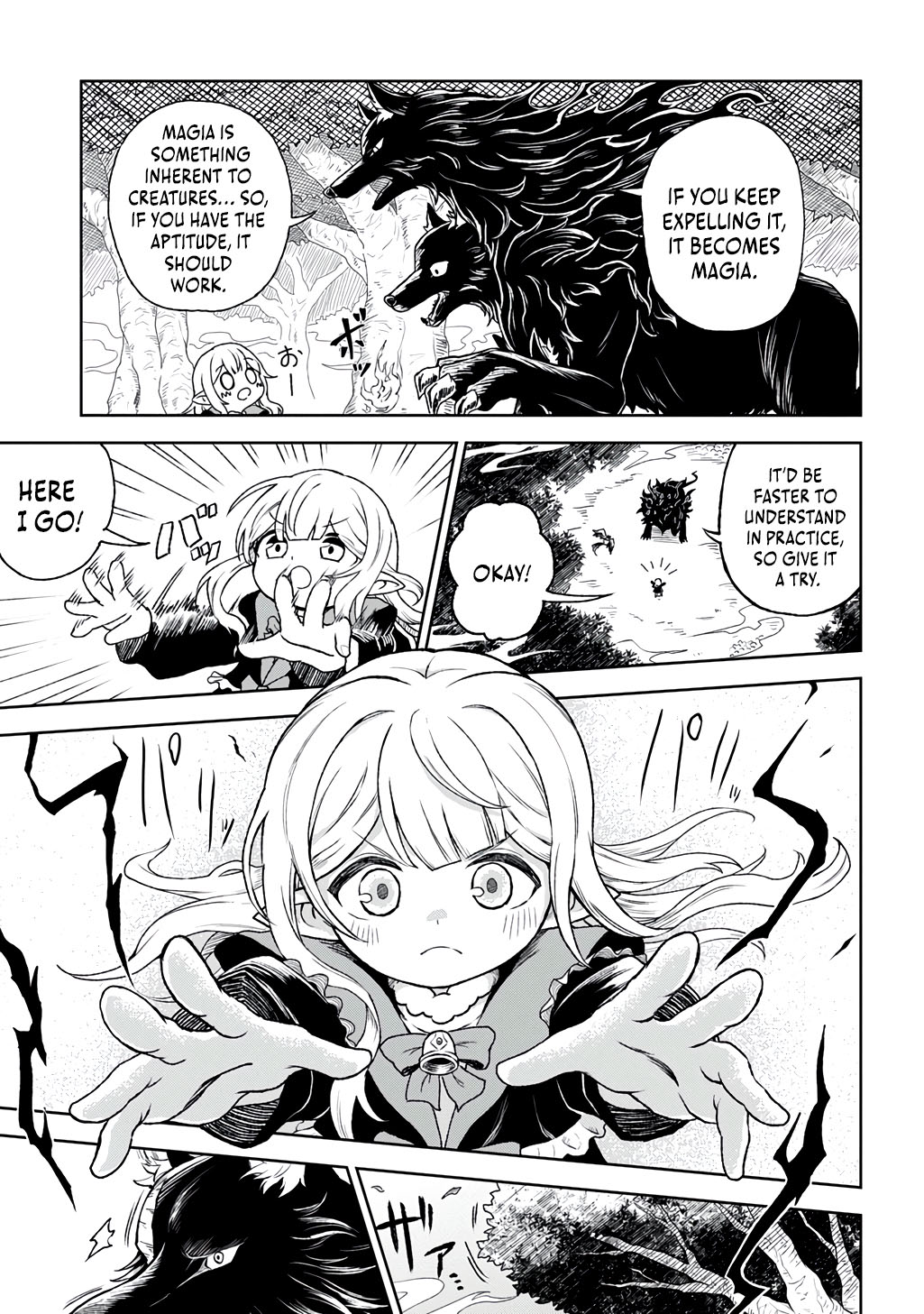 Halaman dari Mamono no Mori no Shojo Nova Chapter 1