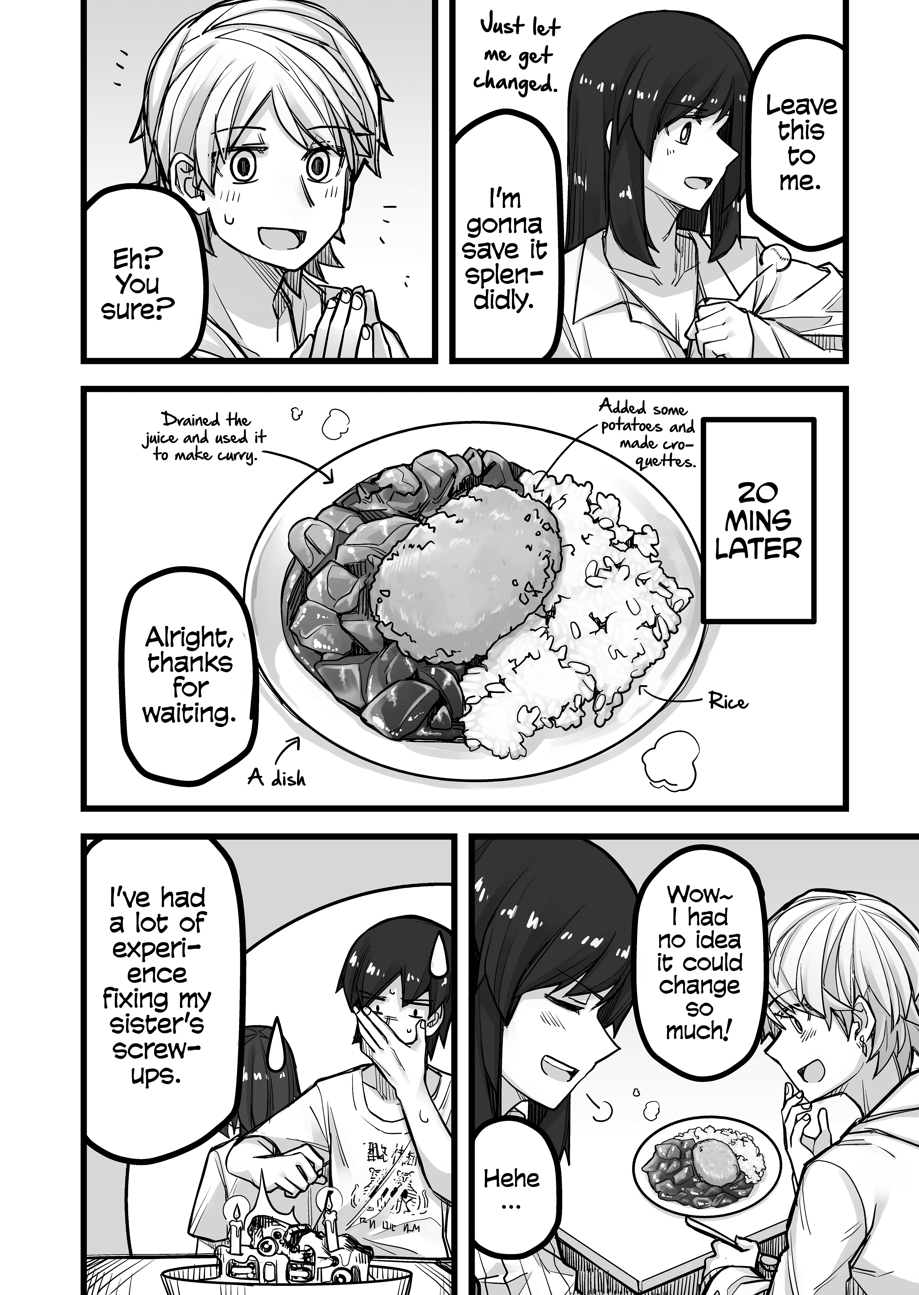 Halaman dari Ikemen Joshi to Josou Danshi Chapter 35