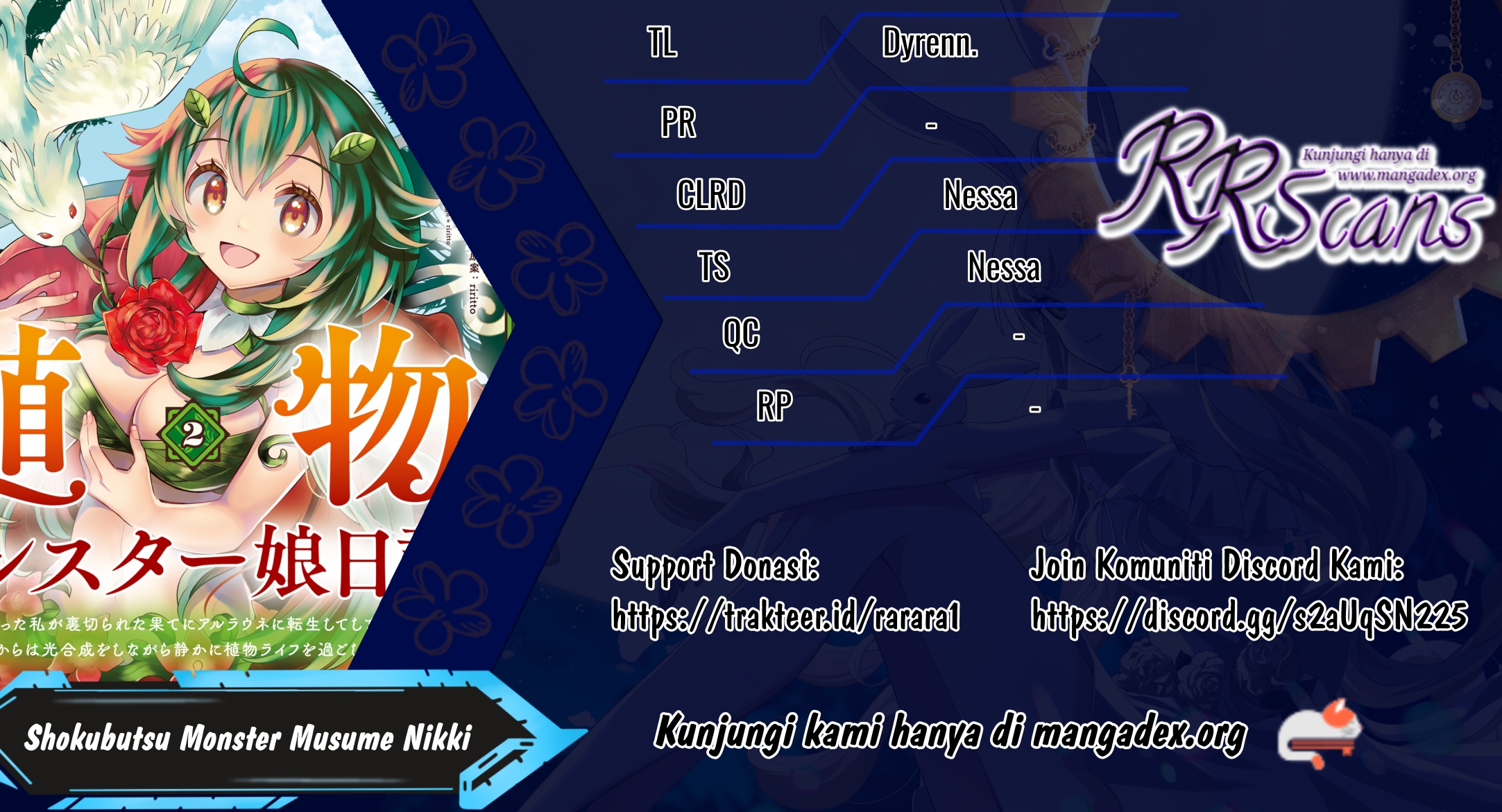 Shokubutsu Monster Musume Nikki: Seijo Datta Watashi ga Uragirareta Hate ni Alraune ni Tensei shiteshimatta node, Korekara wa Kougousei wo Shinagara Shizuka ni Shokubutsu Life wo Sugoshimasu Chapter 19 - halaman 1