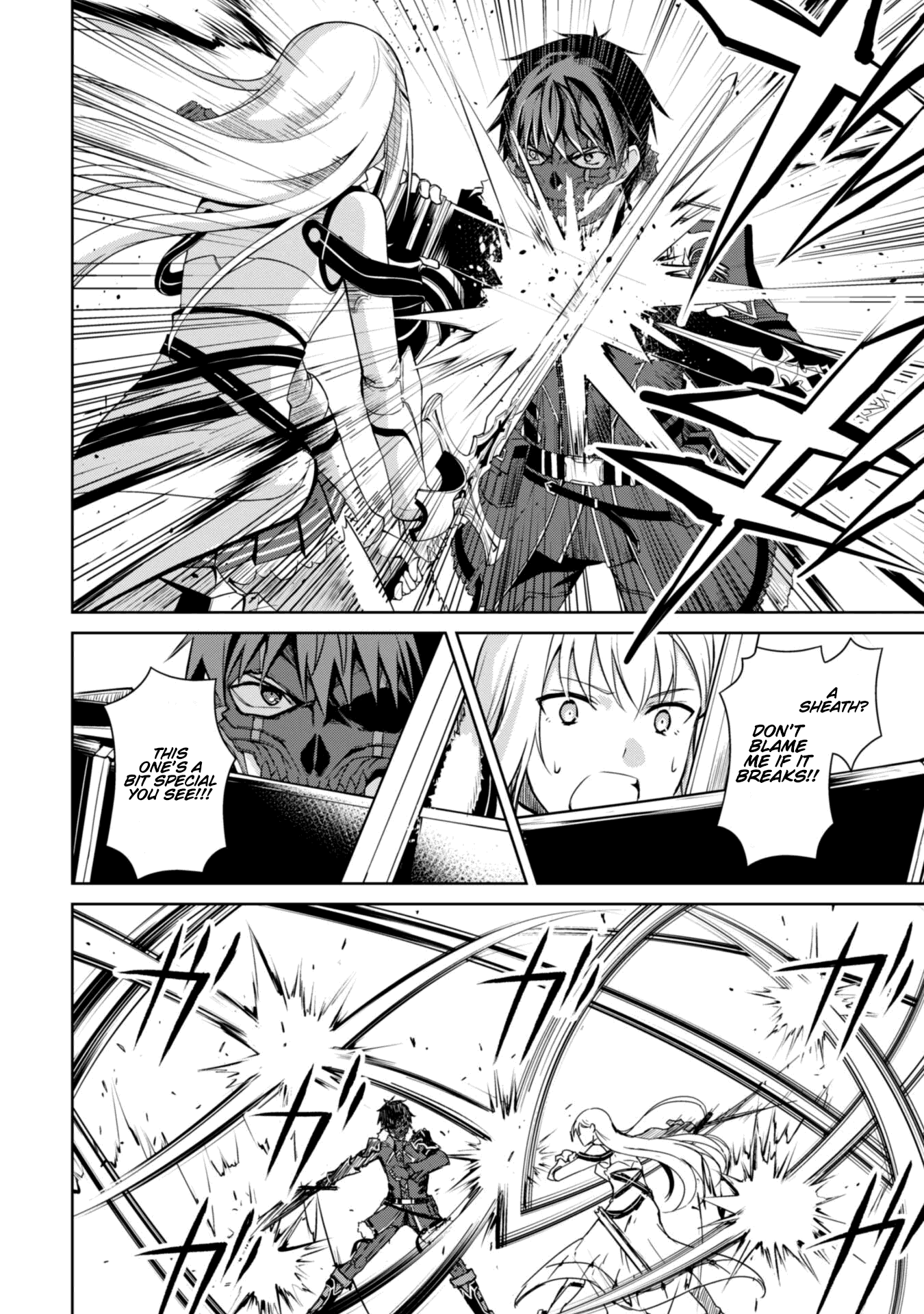 Halaman dari Boushoku no Berserk ~Ore dake Level to Iu Gainen wo Toppa suru~ Chapter 26