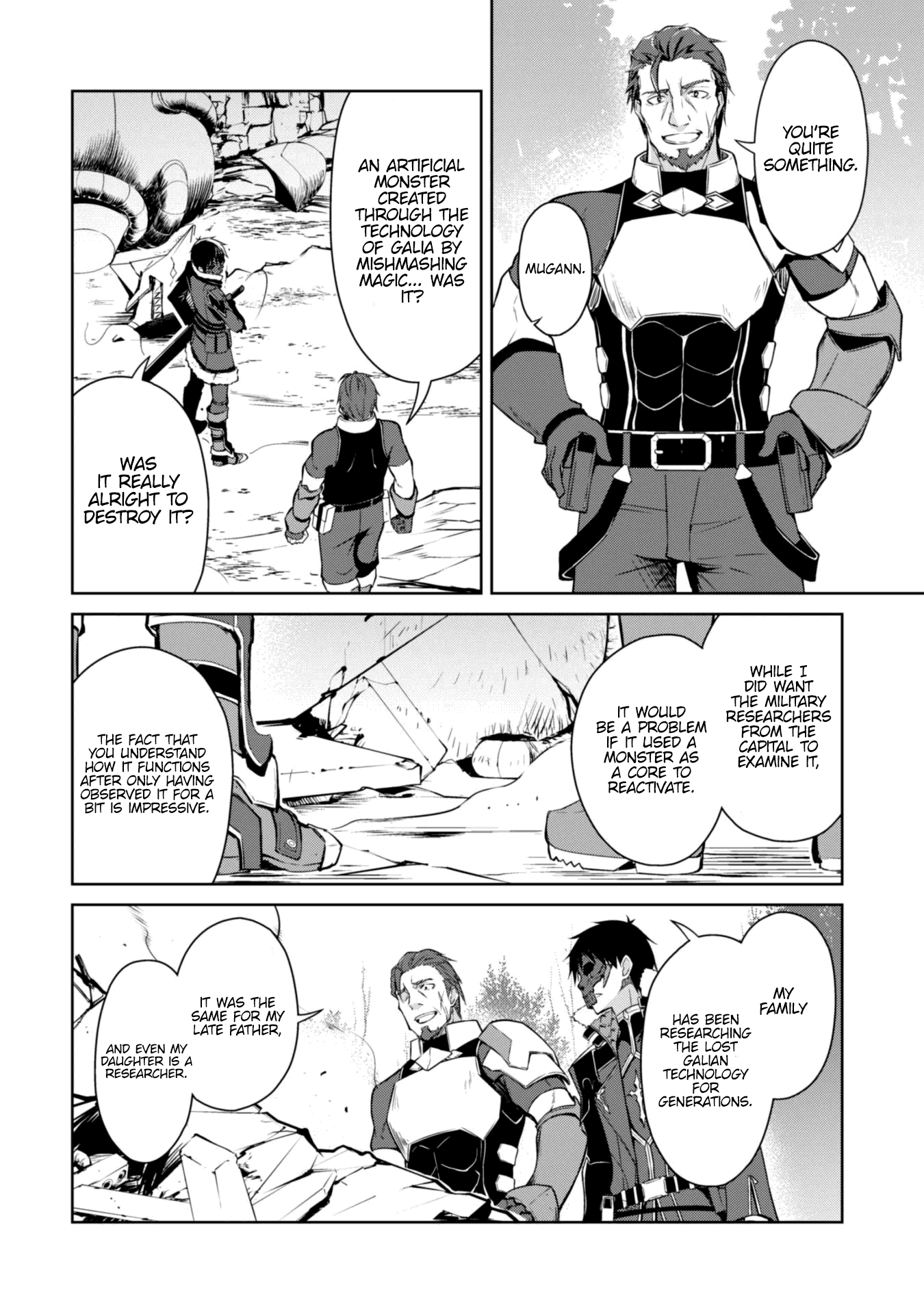 Halaman dari Boushoku no Berserk ~Ore dake Level to Iu Gainen wo Toppa suru~ Chapter 26