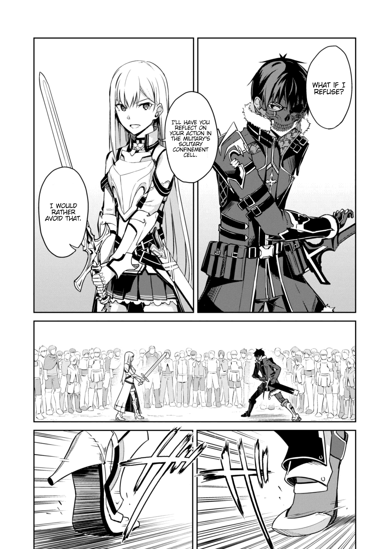 Halaman dari Boushoku no Berserk ~Ore dake Level to Iu Gainen wo Toppa suru~ Chapter 26