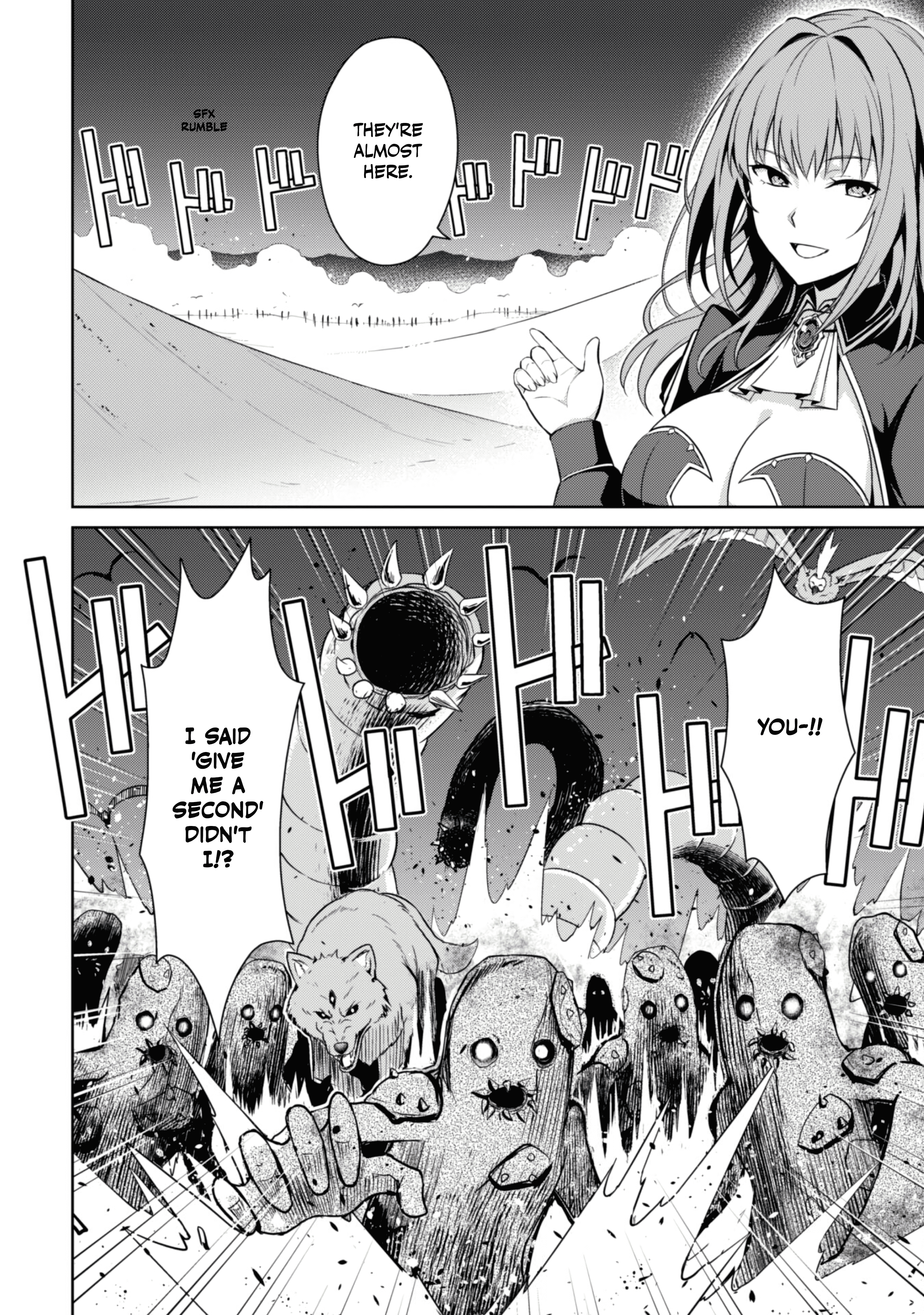 Halaman dari Boushoku no Berserk ~Ore dake Level to Iu Gainen wo Toppa suru~ Chapter 64