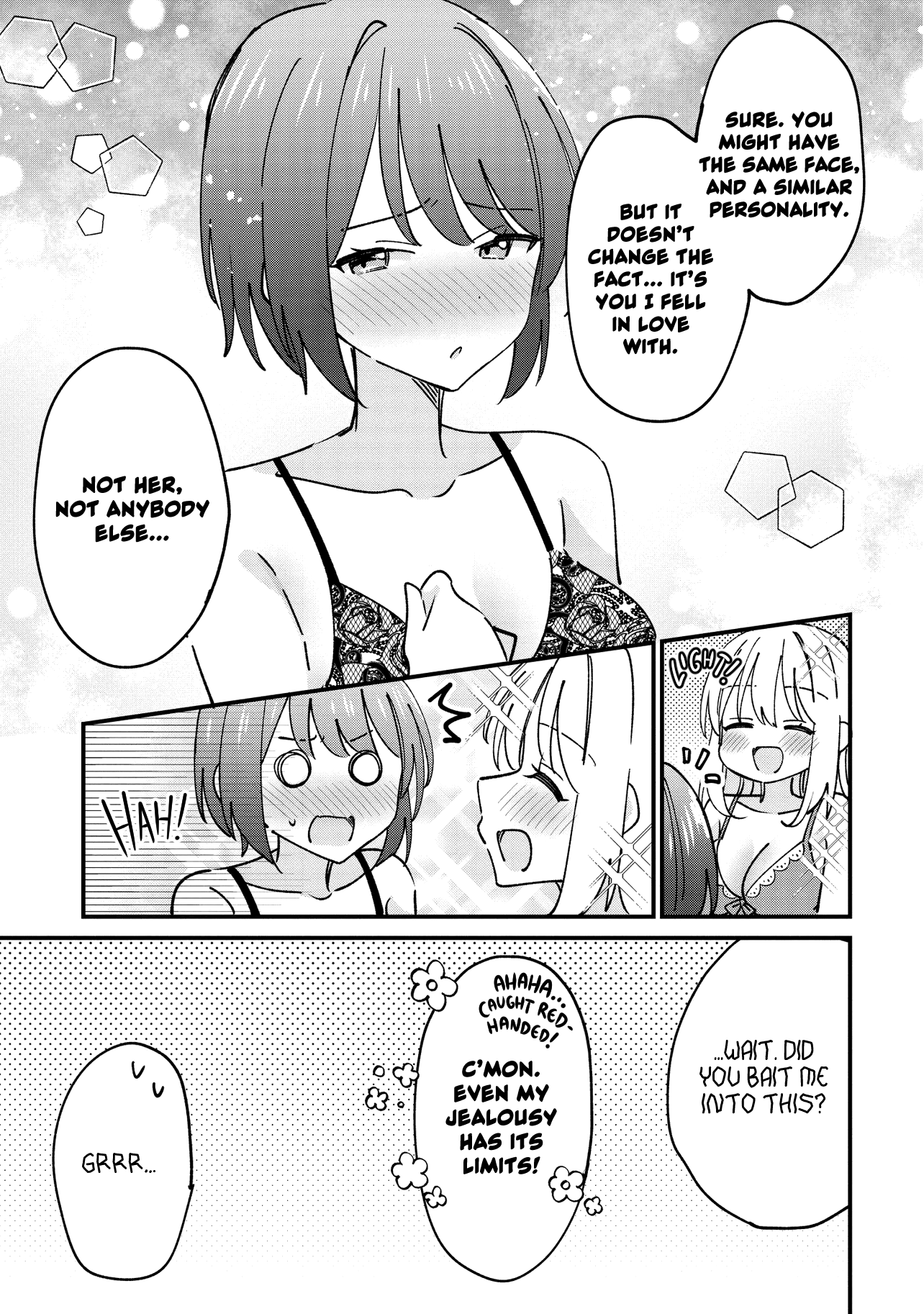 Halaman dari Kao dake yoi Classmate ga, Yatara to Guigui Kuru Yuri no Hanashi. Chapter 8.1