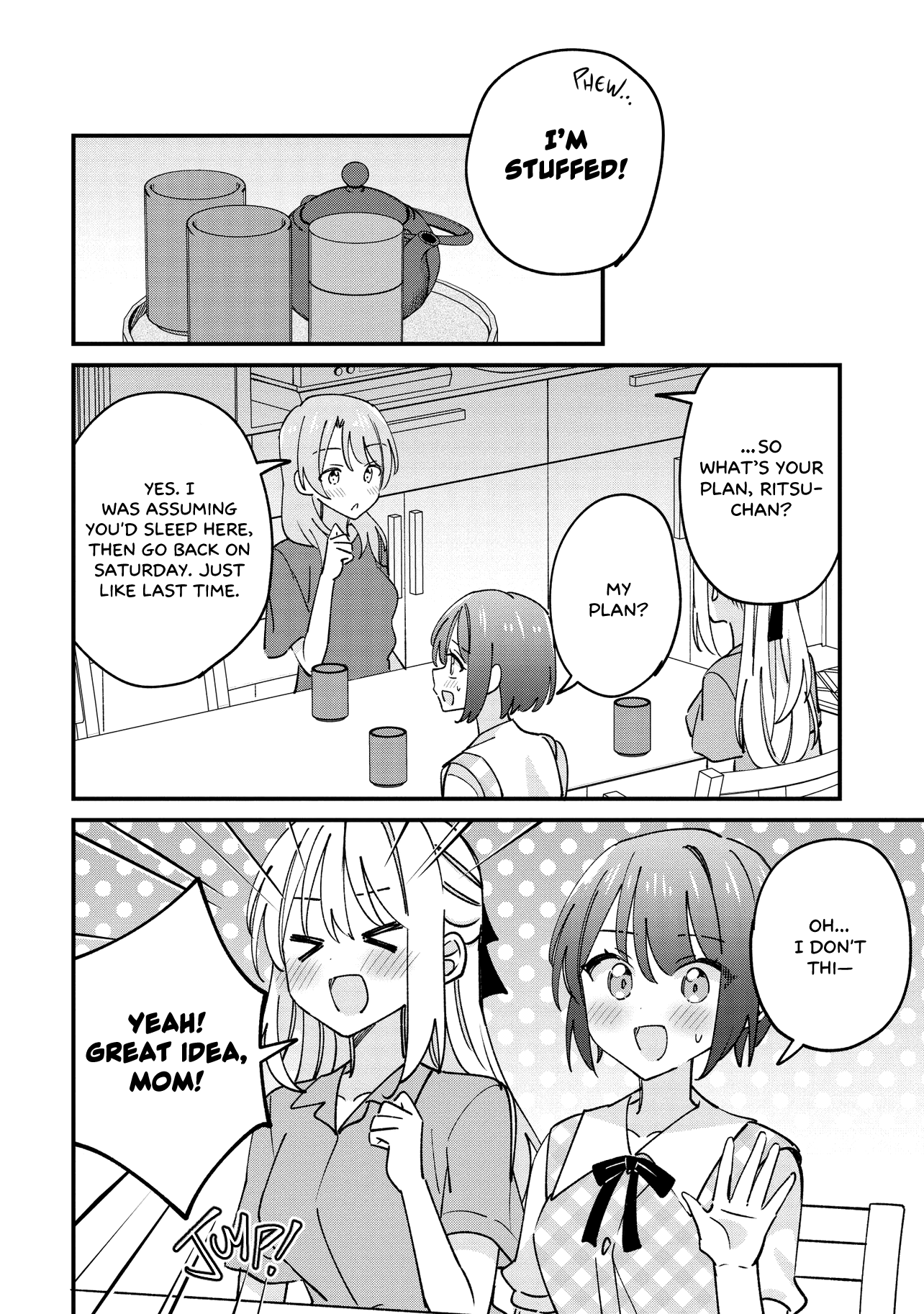 Halaman dari Kao dake yoi Classmate ga, Yatara to Guigui Kuru Yuri no Hanashi. Chapter 8.1