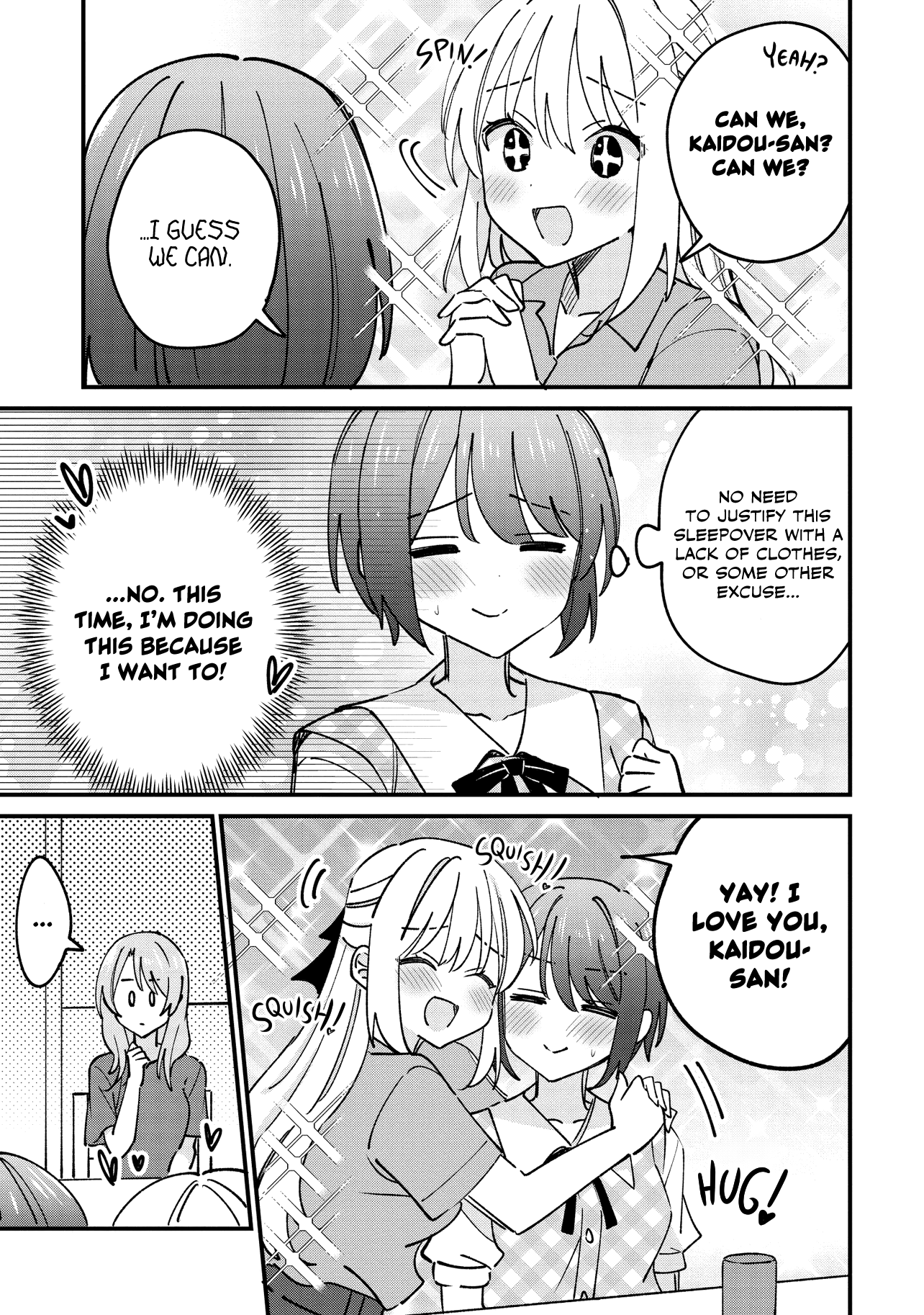 Halaman dari Kao dake yoi Classmate ga, Yatara to Guigui Kuru Yuri no Hanashi. Chapter 8.1