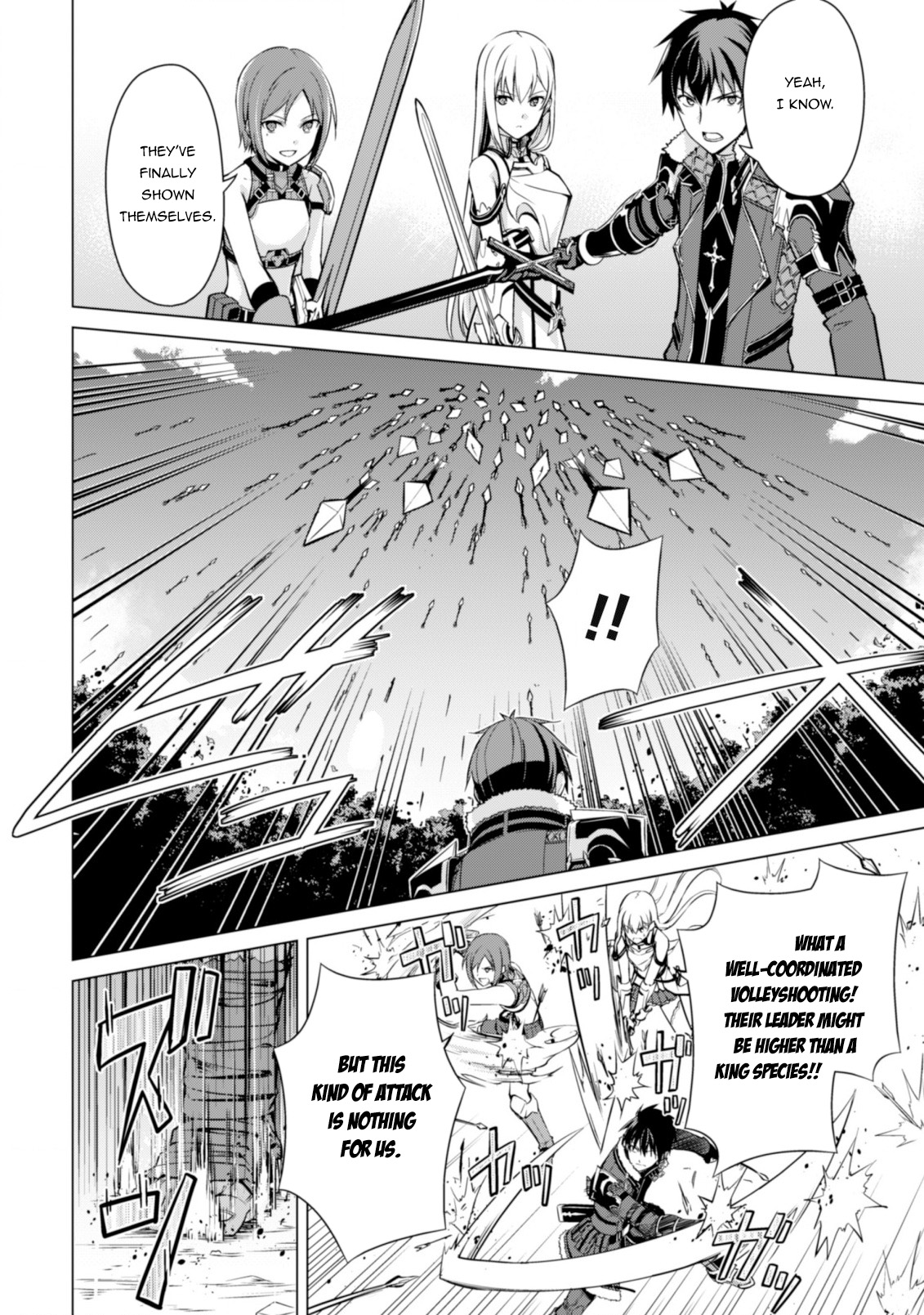 Halaman dari Boushoku no Berserk ~Ore dake Level to Iu Gainen wo Toppa suru~ Chapter 42