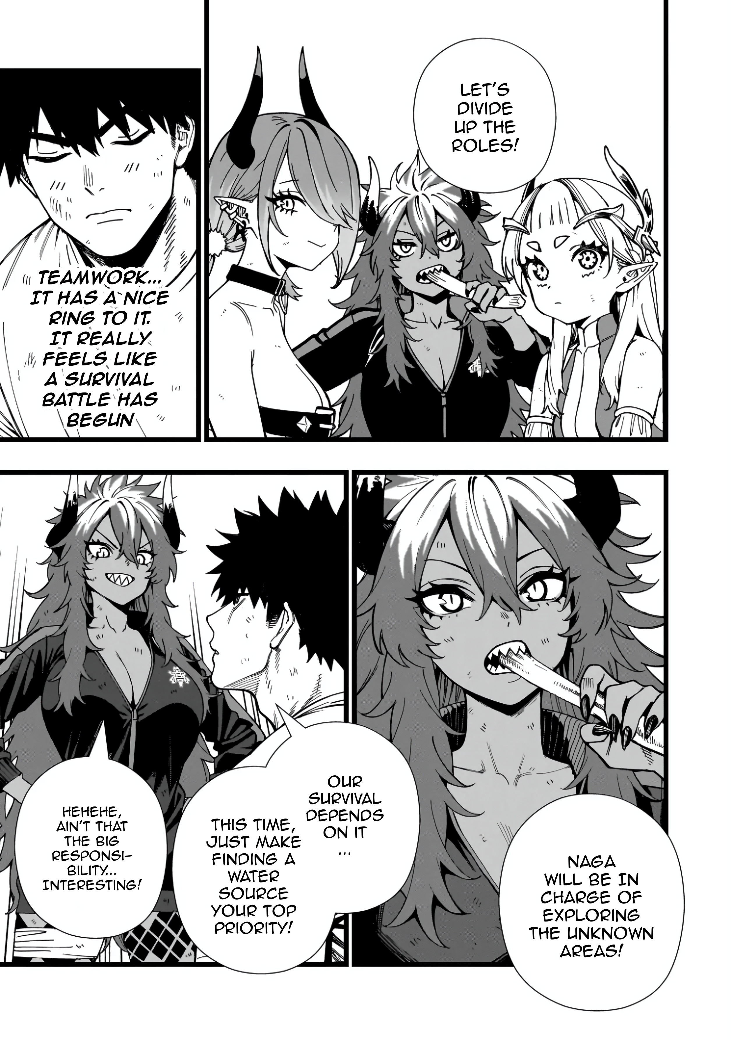 Halaman dari Senki Survival Saga -Isekai no Unmei o Kaketa Mujintou Fujun Iseikouyuu- Chapter 15