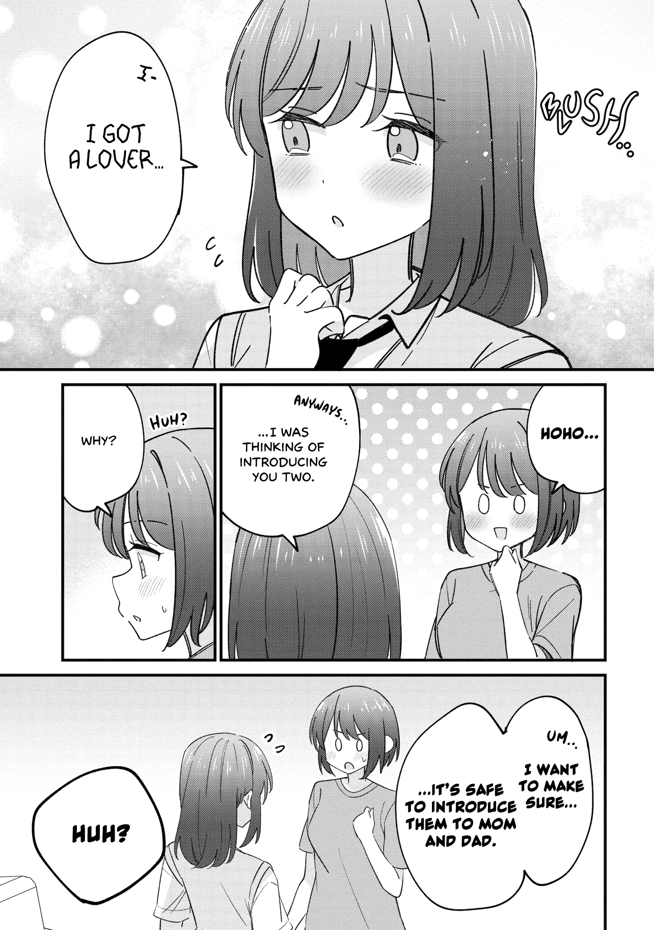 Halaman dari Kao dake yoi Classmate ga, Yatara to Guigui Kuru Yuri no Hanashi. Chapter 5