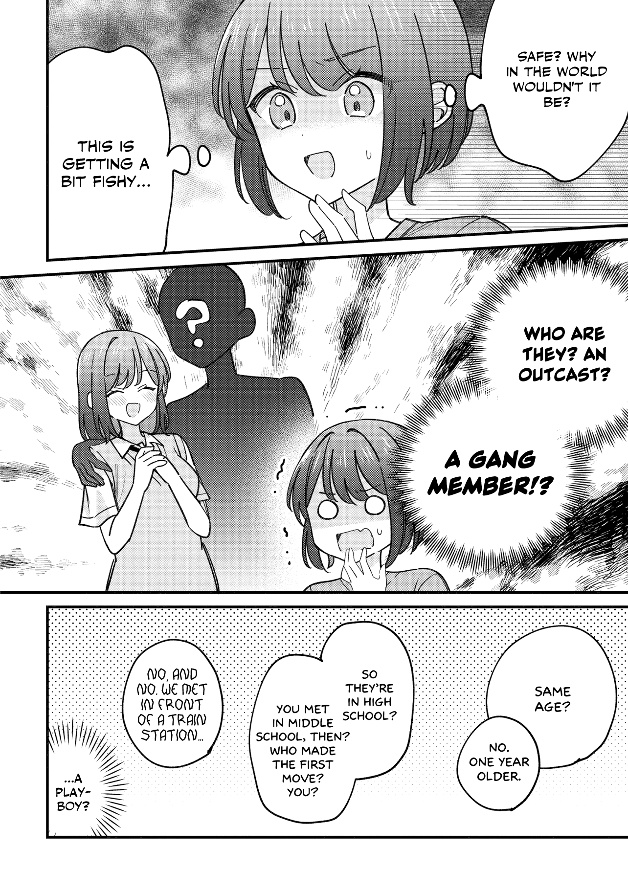 Halaman dari Kao dake yoi Classmate ga, Yatara to Guigui Kuru Yuri no Hanashi. Chapter 5